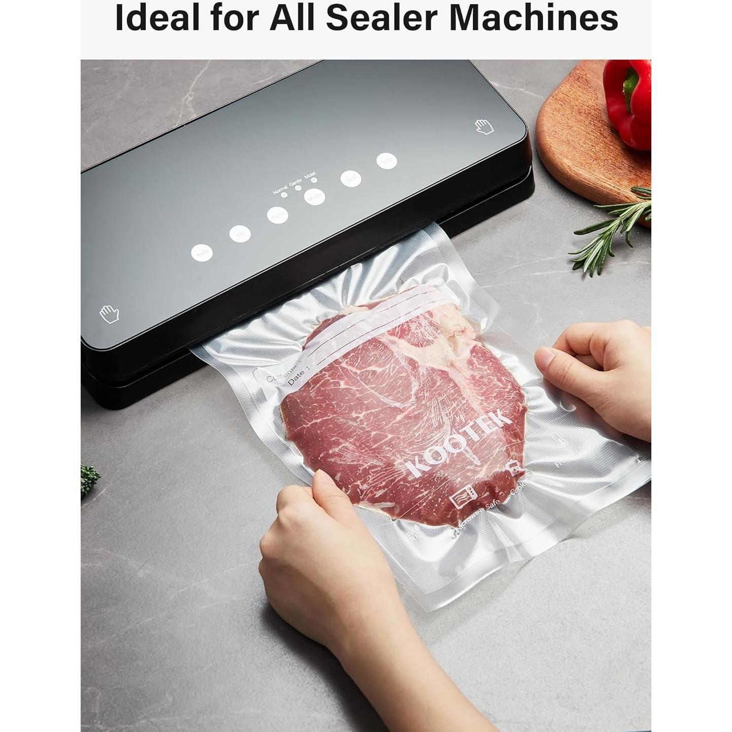 Bolsas de Sellado al Vacío Kootek 150 Pzas 11x16 8x12 6x10