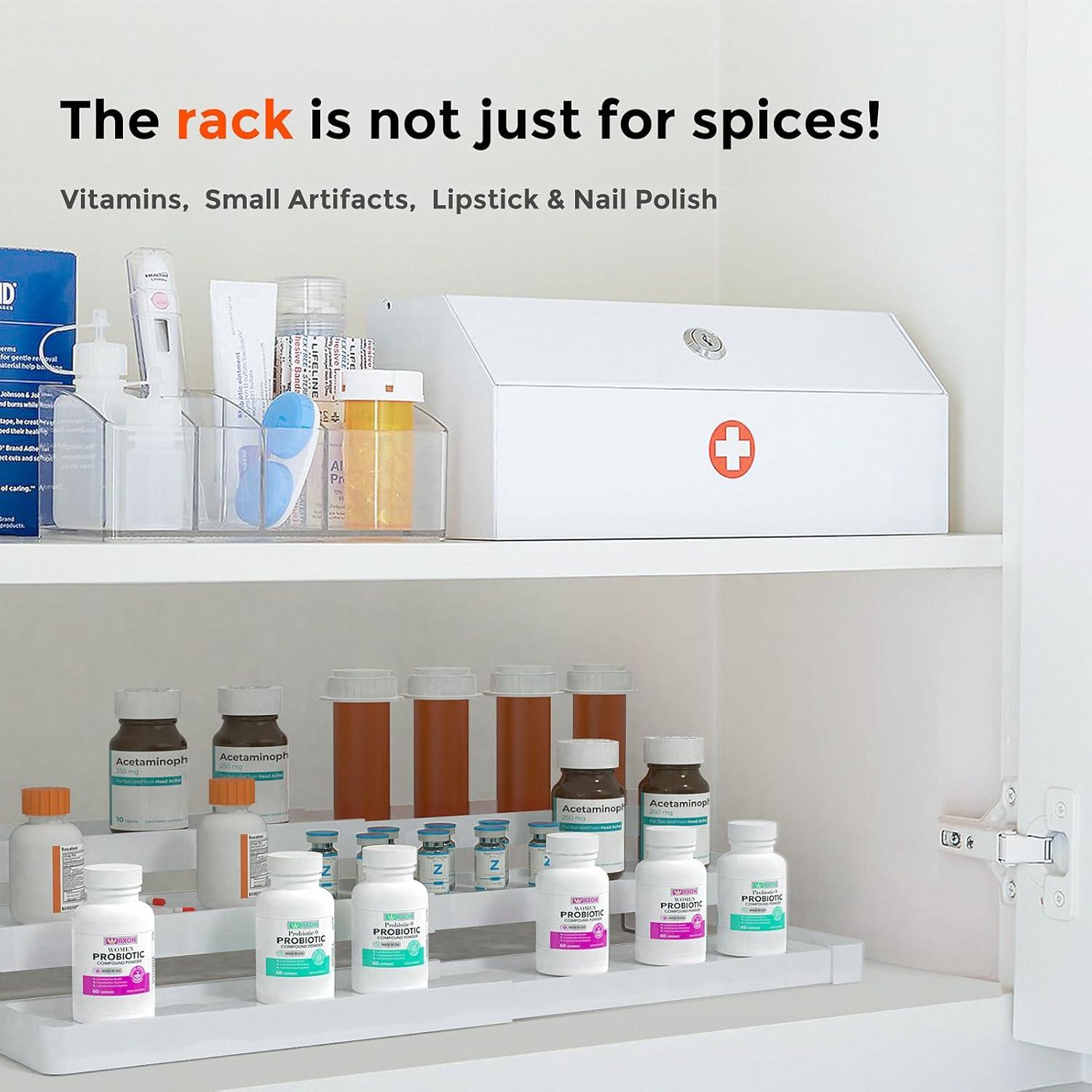 Organizador de Especias Expandible INVOCOO 3 Niveles Blanco