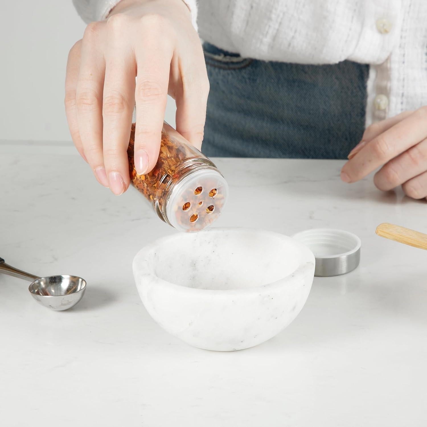 Estante de Especias Orii 20 Tarros de Bambú Rotativo