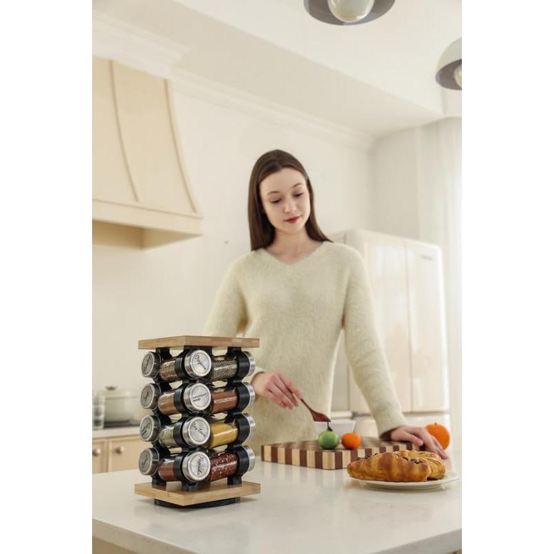Soporte Giratorio de Especias Orii 16 Tarros con Especias