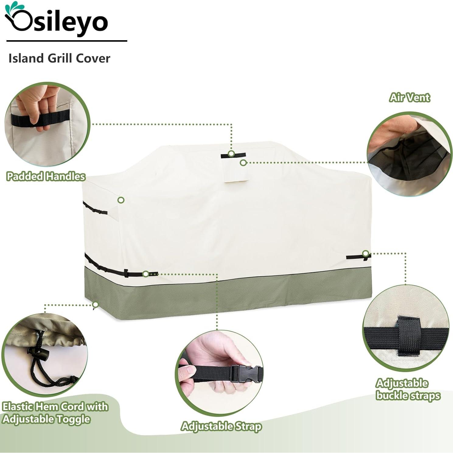 Funda para Parrilla de Isla Osileyo 2.49m Impermeable 600D