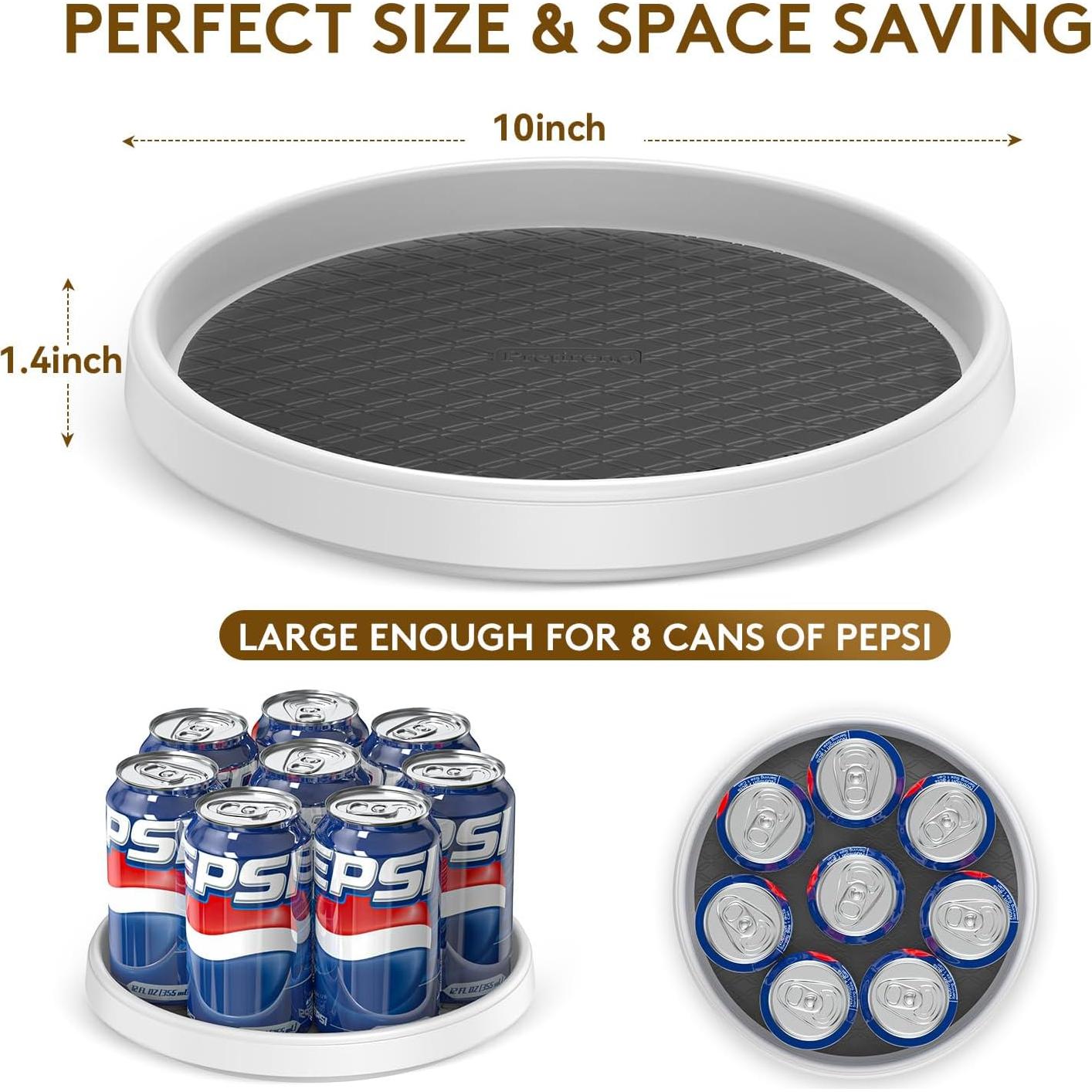 Organizador Giratorio Lazy Susan P PRETIRENO 25,4 cm Antideslizante