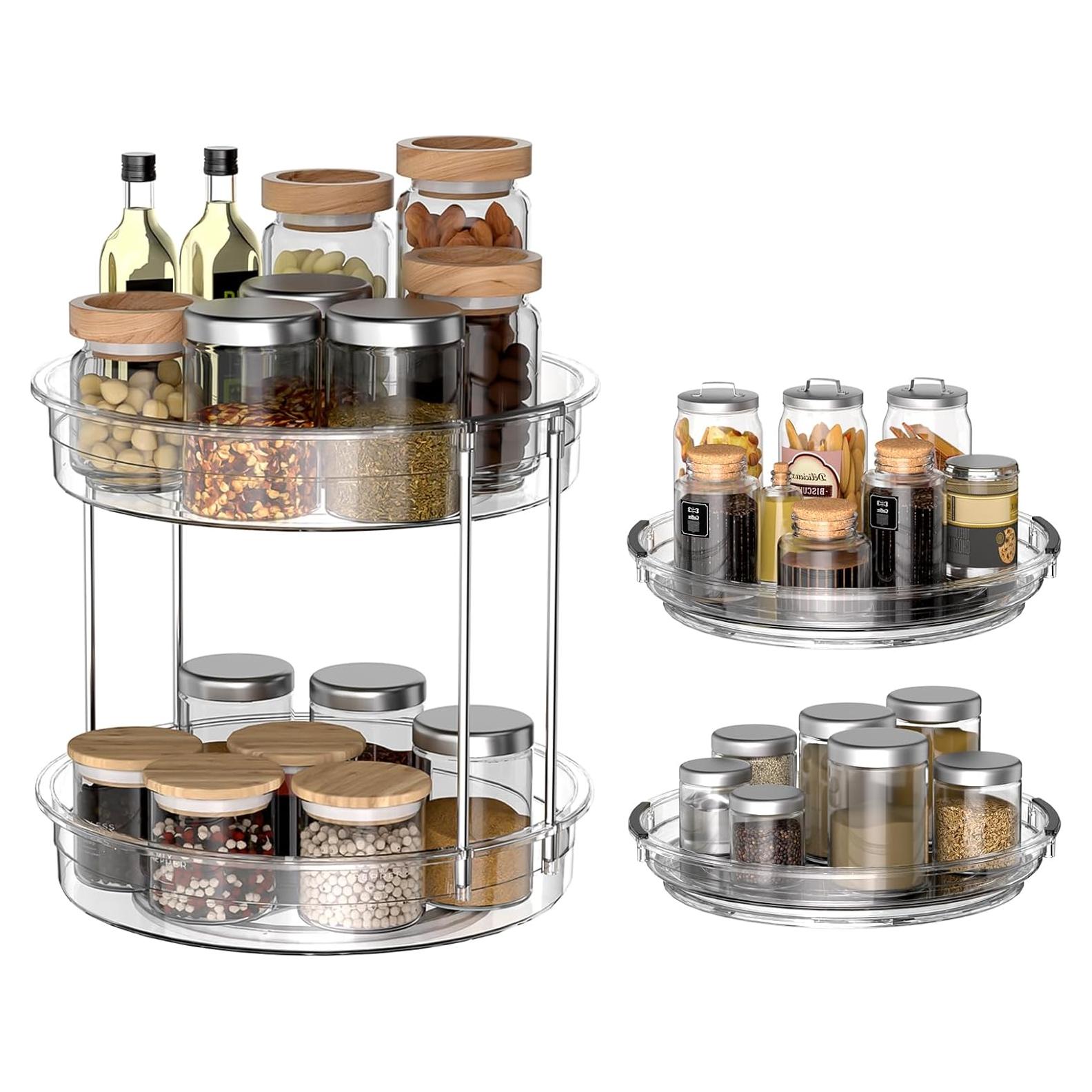 Organizador Lazy Susan 2 Niveles Incostar 23.5 cm y 30 cm