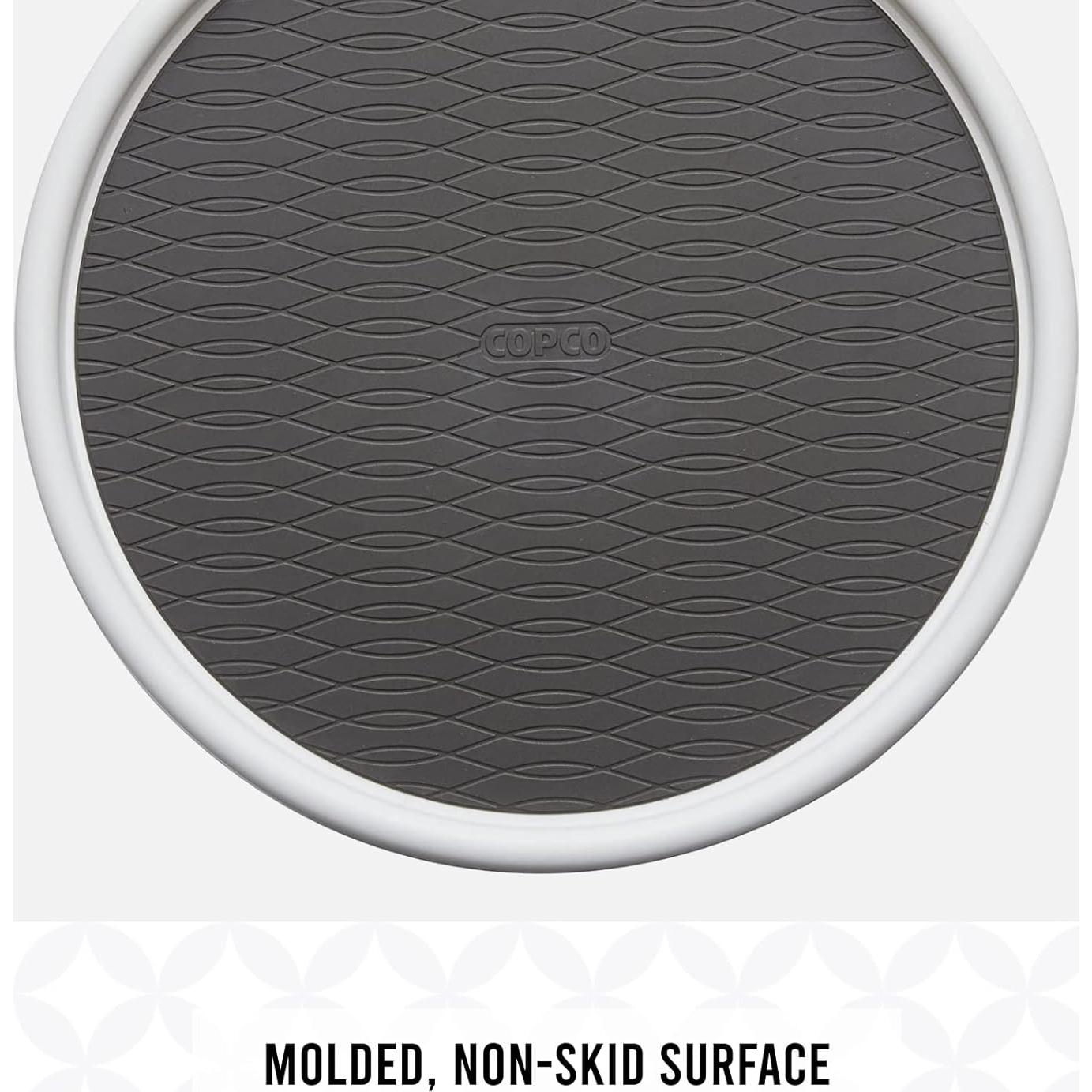 Lazy Susan Giratorio Antideslizante Copco 30,48 cm Blanco/Gris