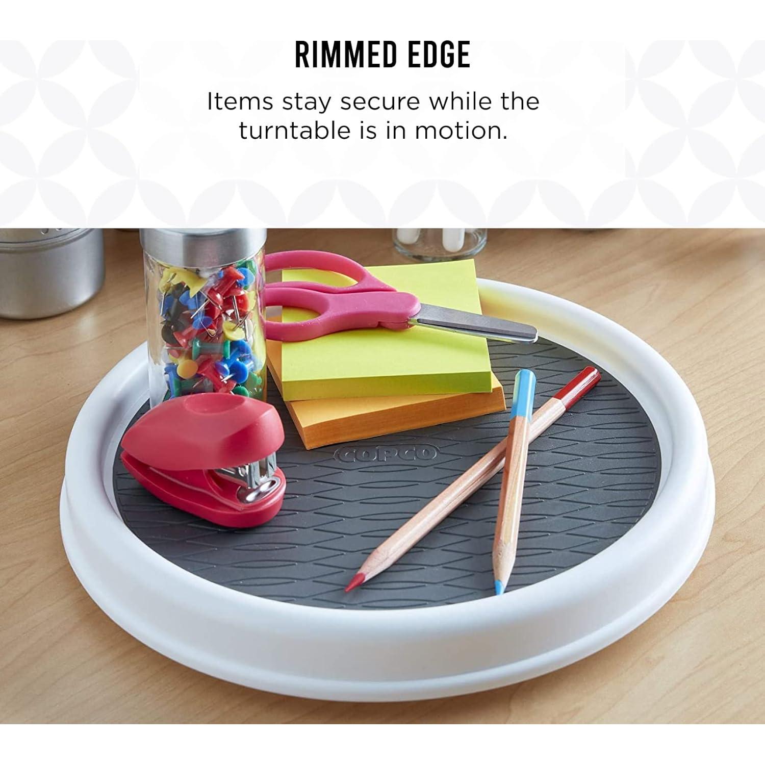 Lazy Susan Giratorio Antideslizante Copco 30,48 cm Blanco/Gris