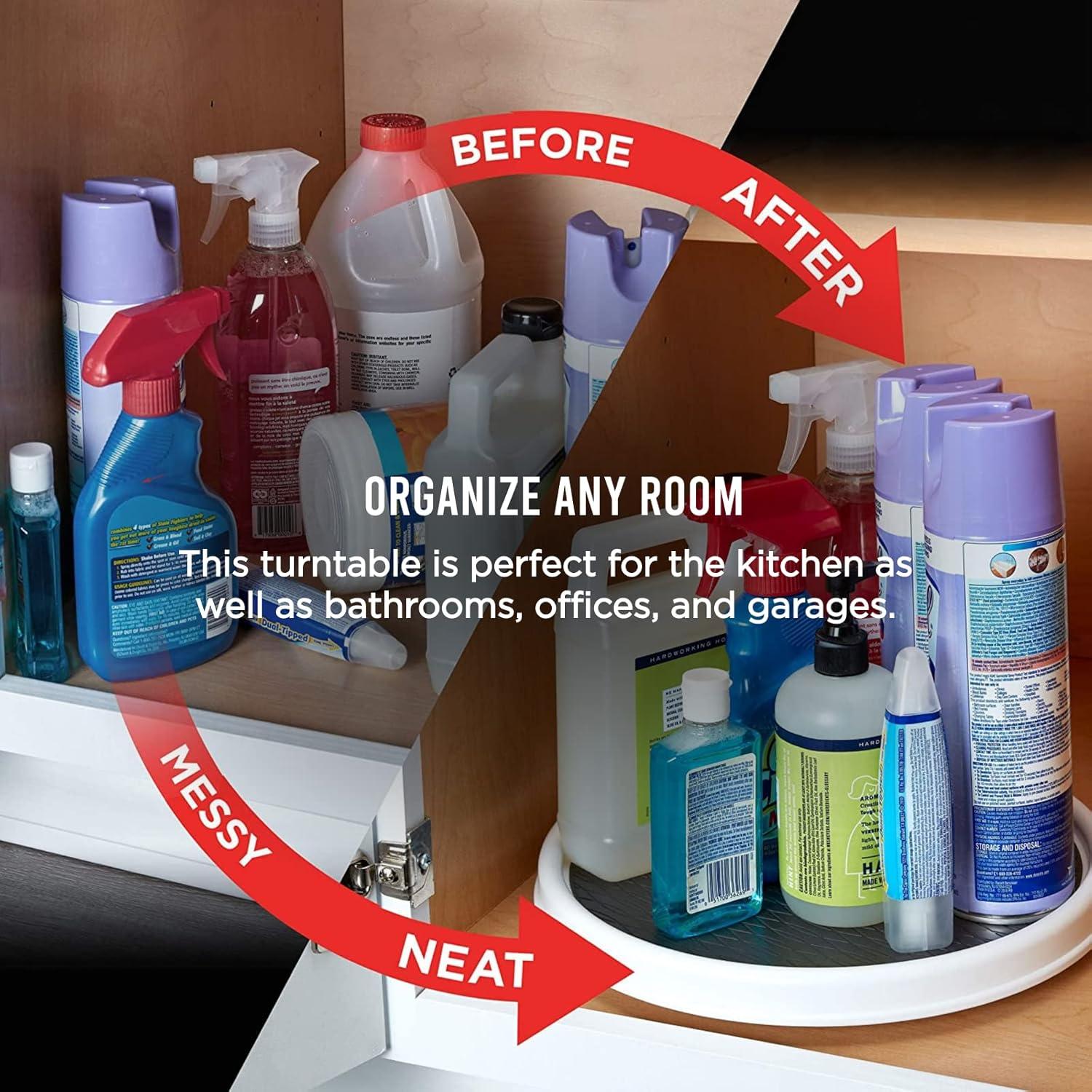 Lazy Susan Giratorio Antideslizante Copco 30,48 cm Blanco/Gris