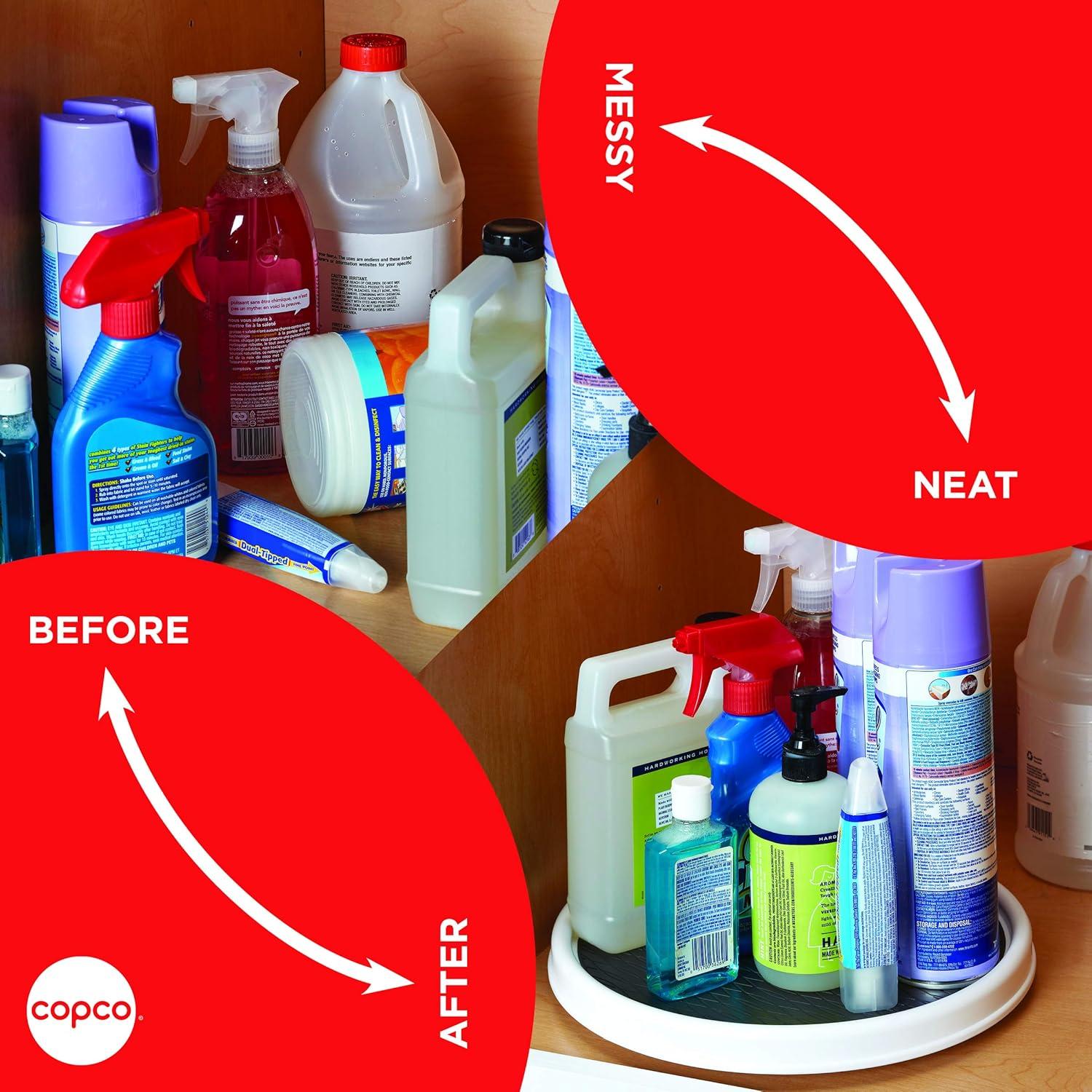 Lazy Susan Giratorio Antideslizante Copco 30,48 cm Blanco/Gris