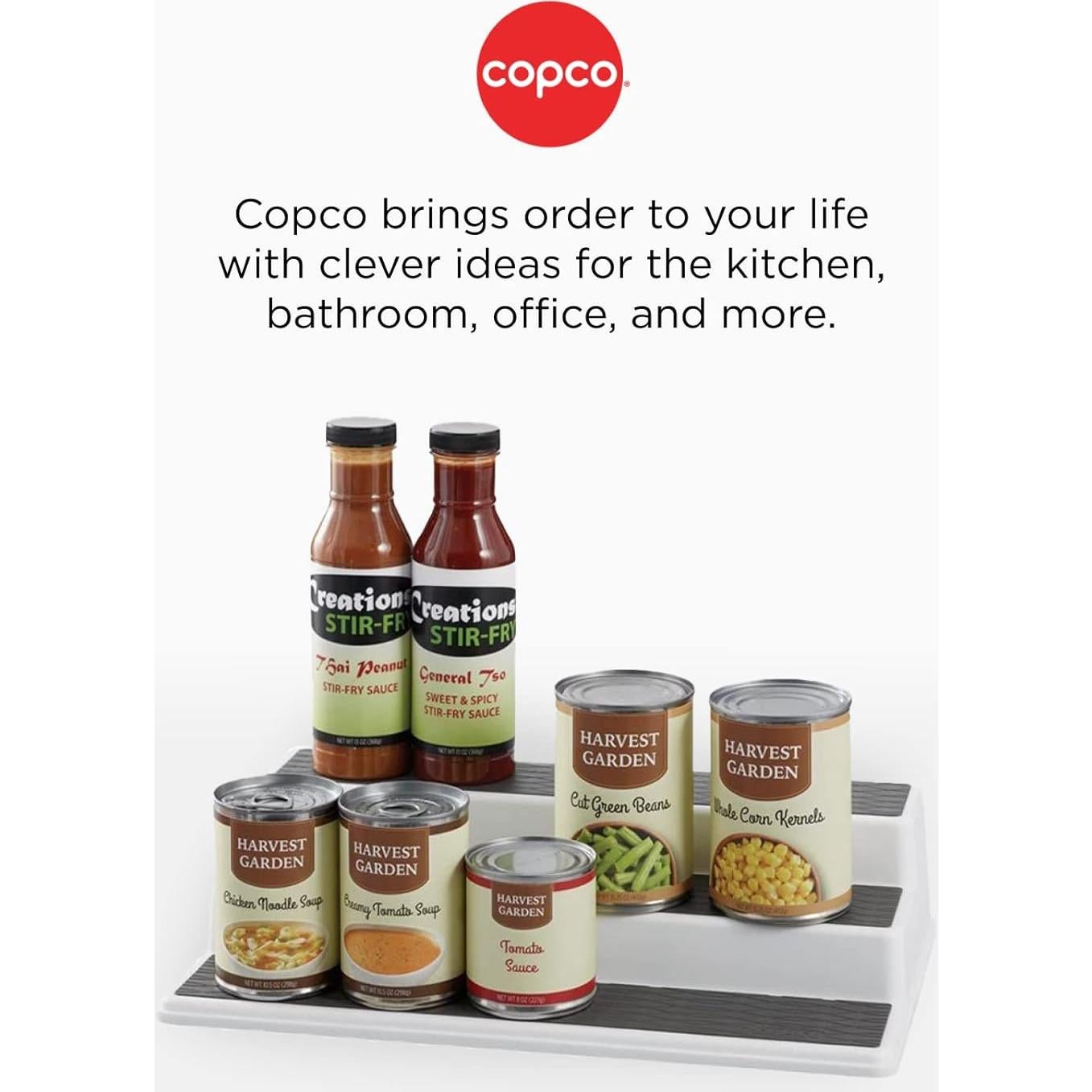 Organizador de Gabinete de Cocina Copco 3 Niveles Antideslizante