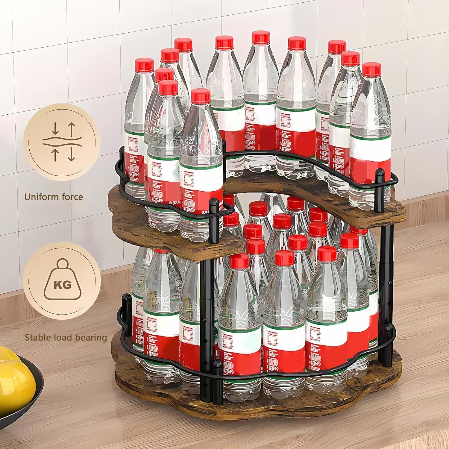 Organizador de especias Yolispa Lazy Susan 2 niveles 20-26 cm