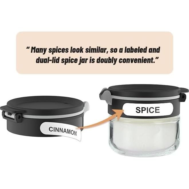 Estante de Especias Giratorio Aurakoa 2 Niveles 12 Frascos