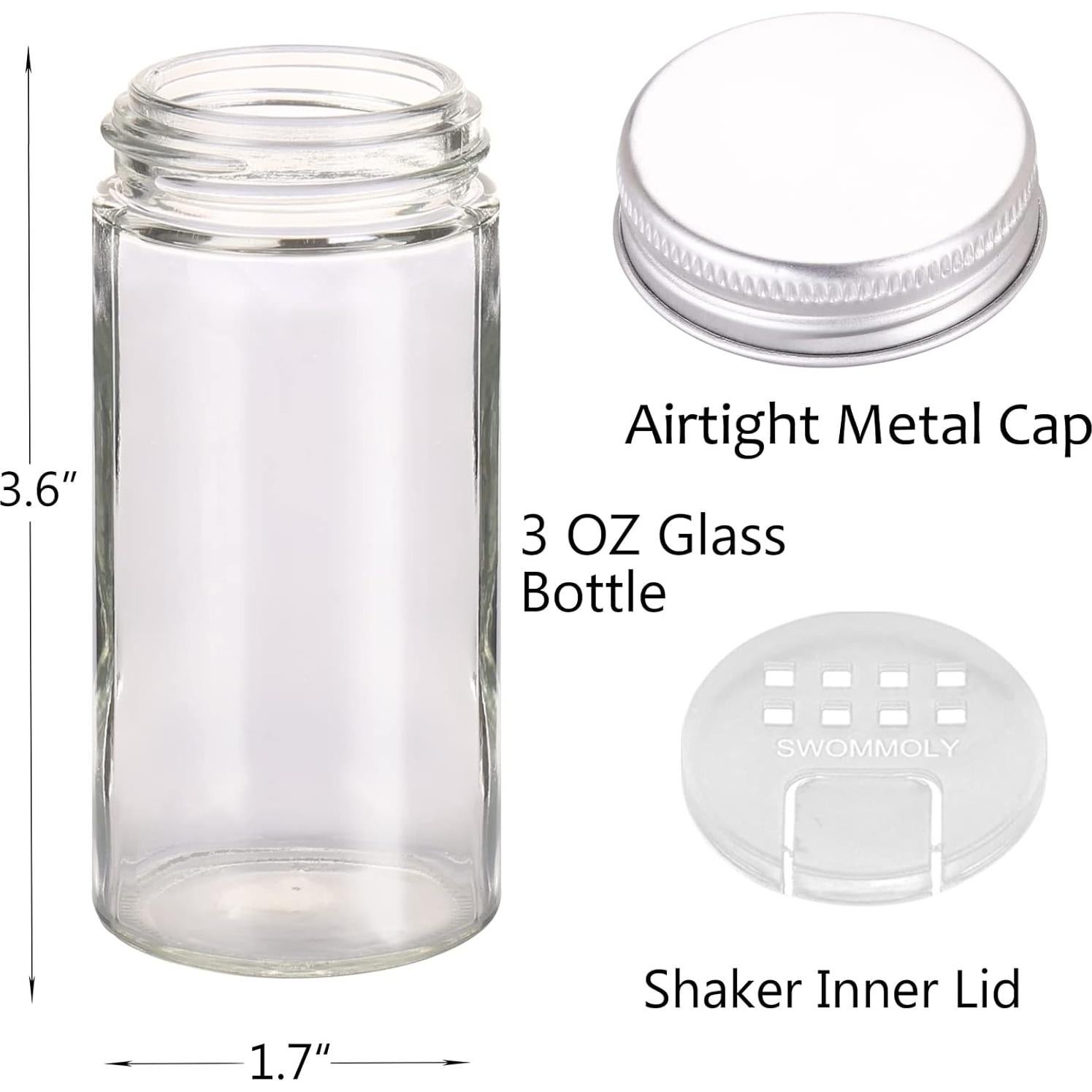 Organizador de Especias 3 Niveles SWOMMOLY con 24 Tarros