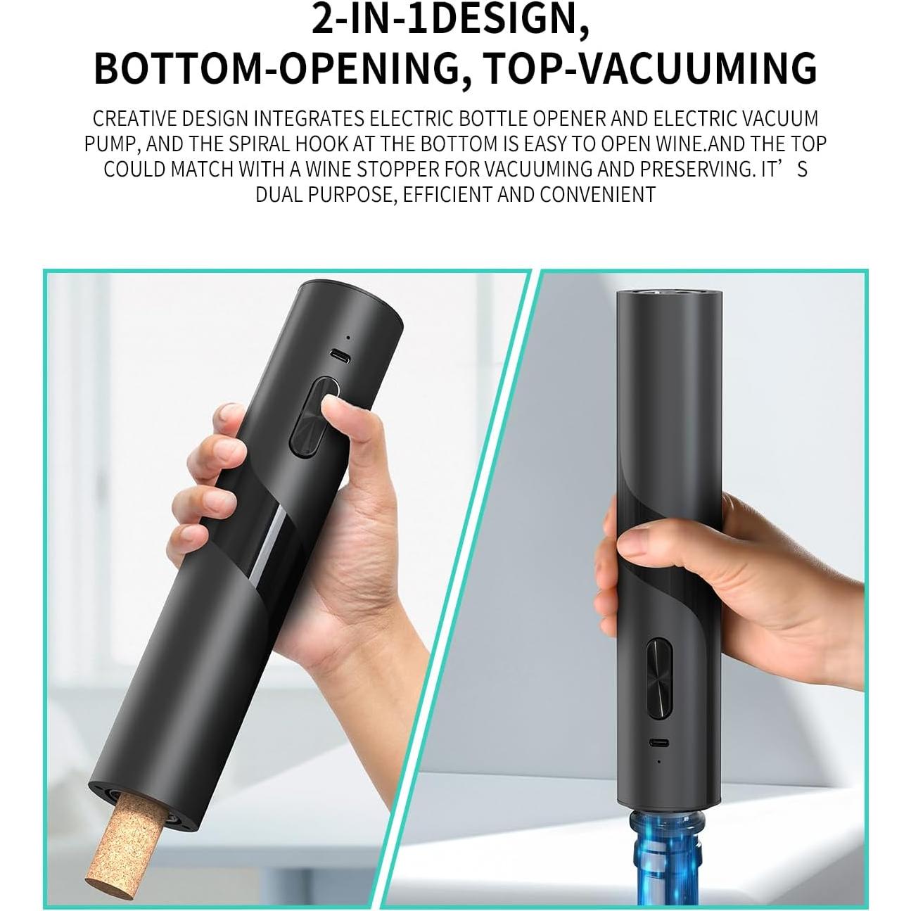 CIRCLE JOY Abrebotellas Eléctrico 7-en-1 con Cargador