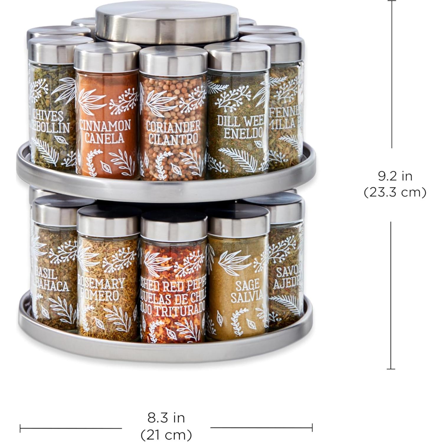 Soporte Giratorio para Especias Kamenstein 20 Tarros 3.73 kg