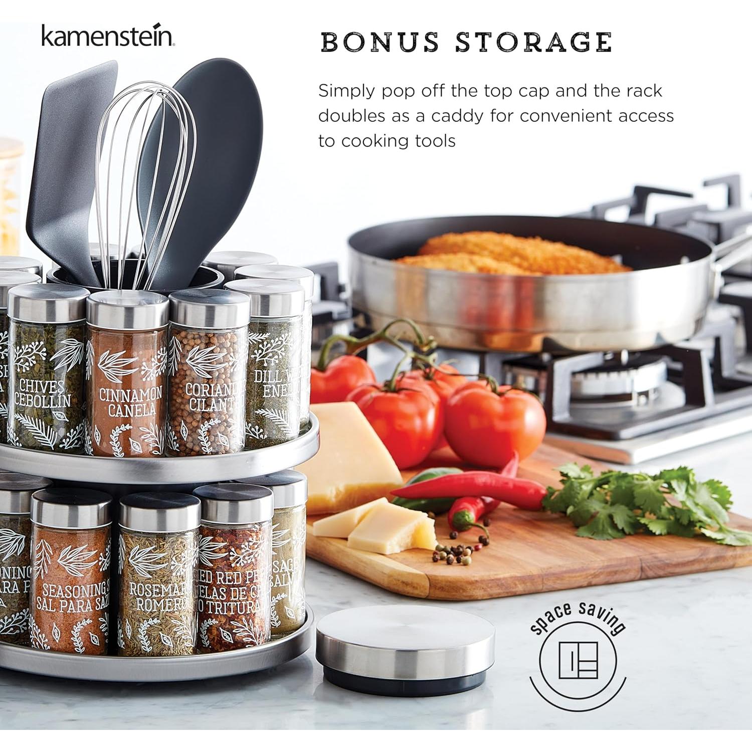 Soporte Giratorio para Especias Kamenstein 20 Tarros 3.73 kg