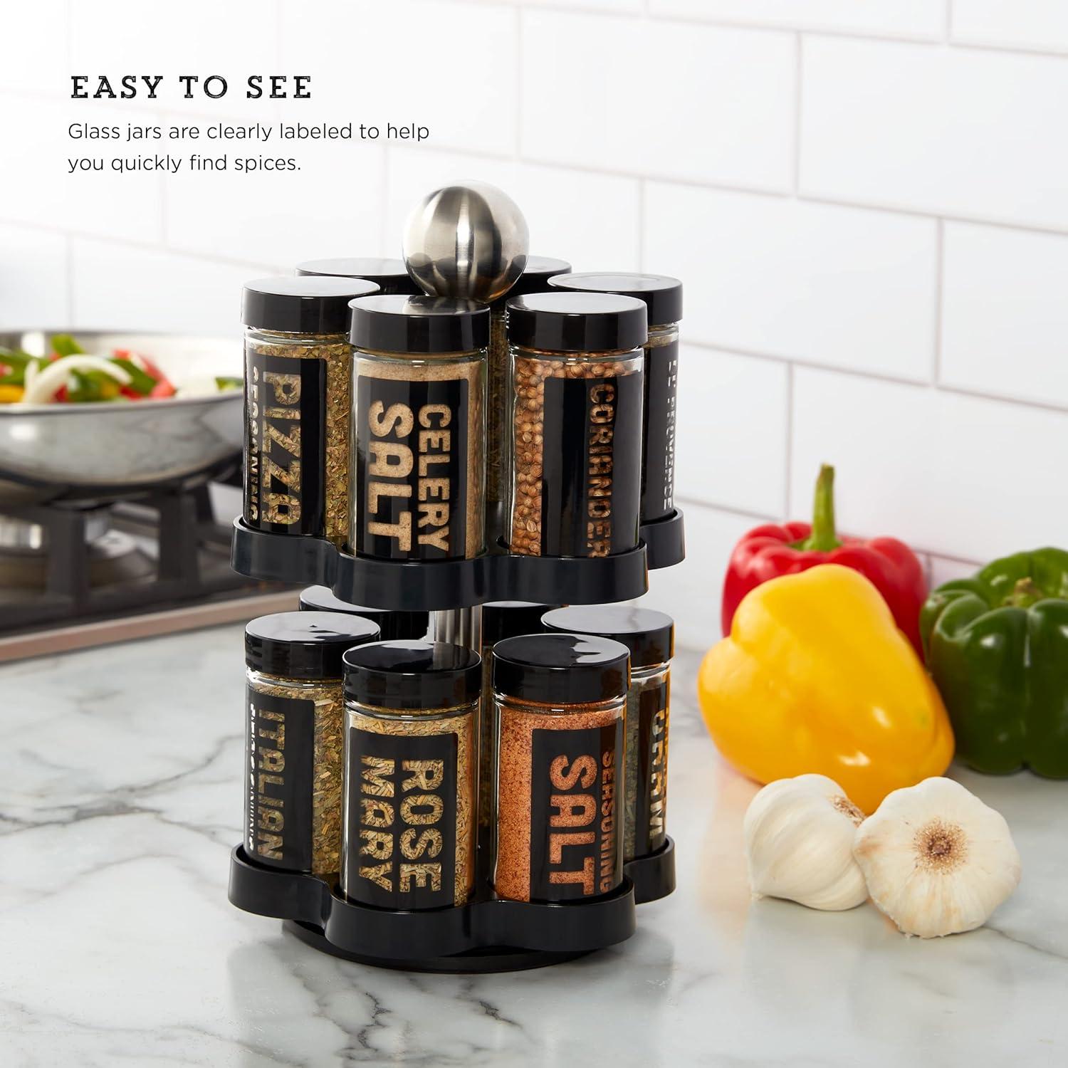 Estante Giratorio de Especias Kamenstein Madison 12 Tarros