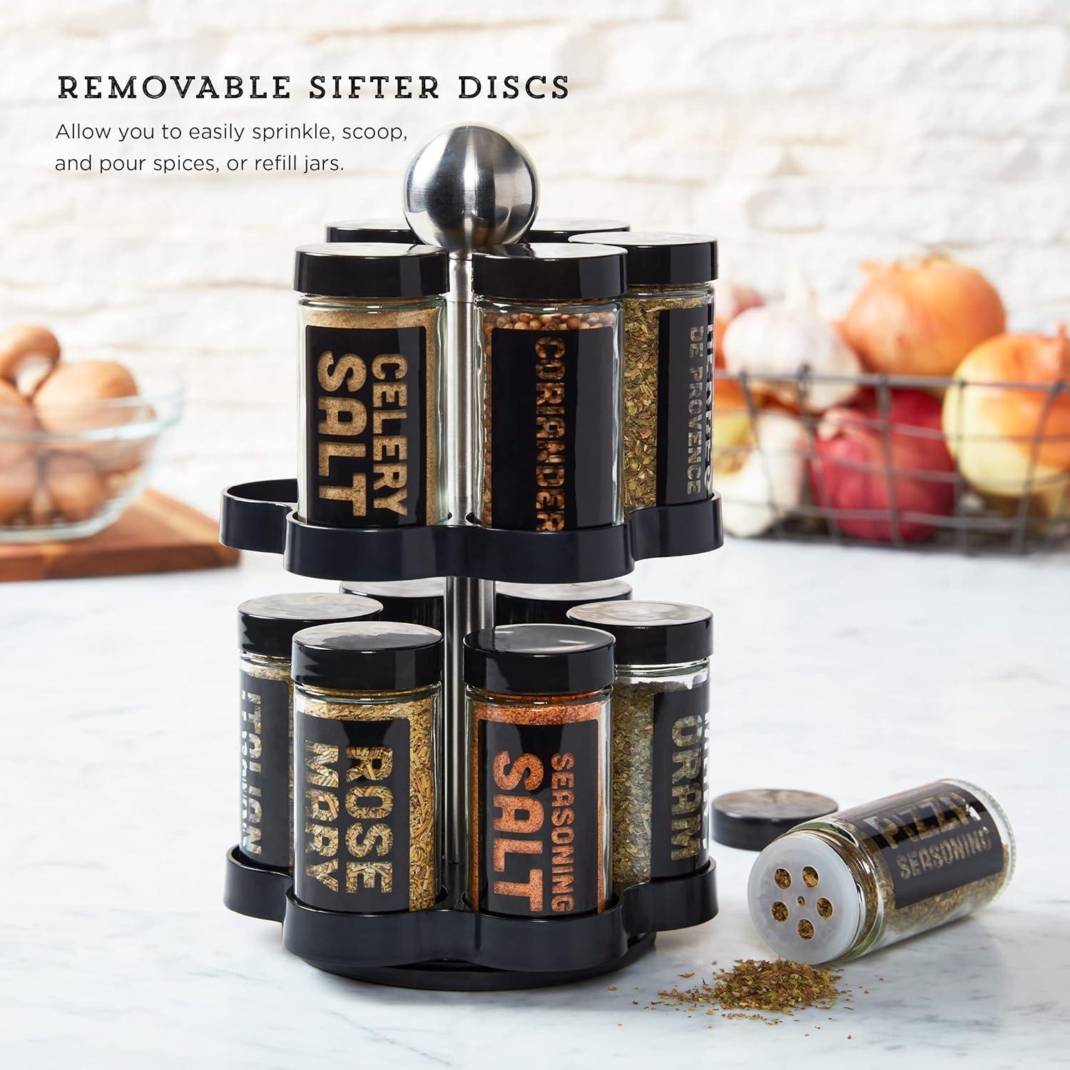 Estante Giratorio de Especias Kamenstein Madison 12 Tarros