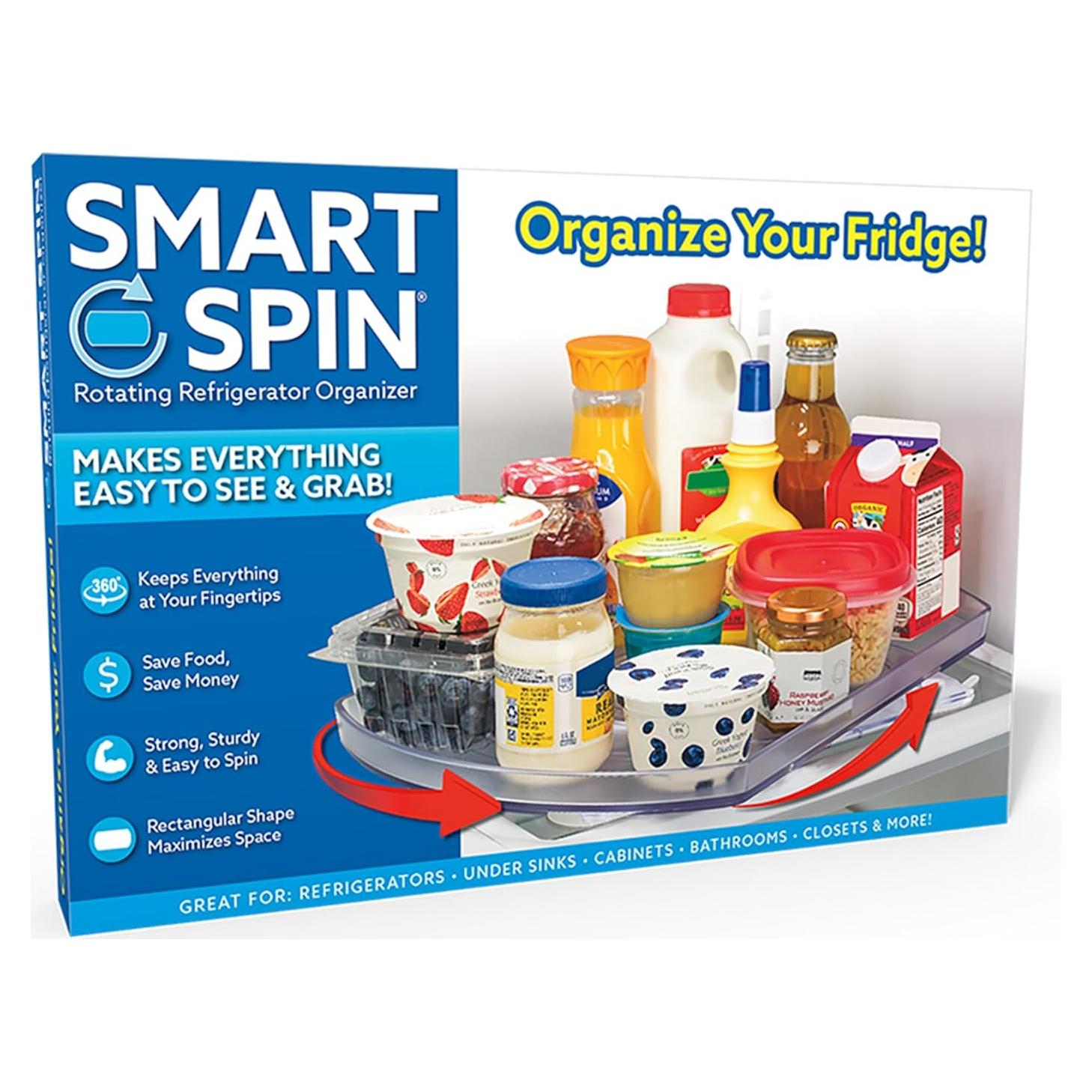 Organizador Rotativo de Refrigerador Ontel Smart Spin 42x28cm