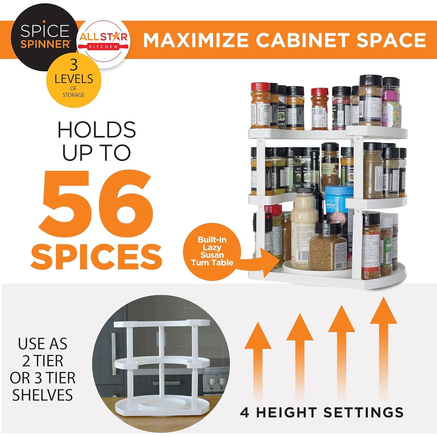 Organizador de Especias Allstar Innovations Spice Spinner 3 Niveles