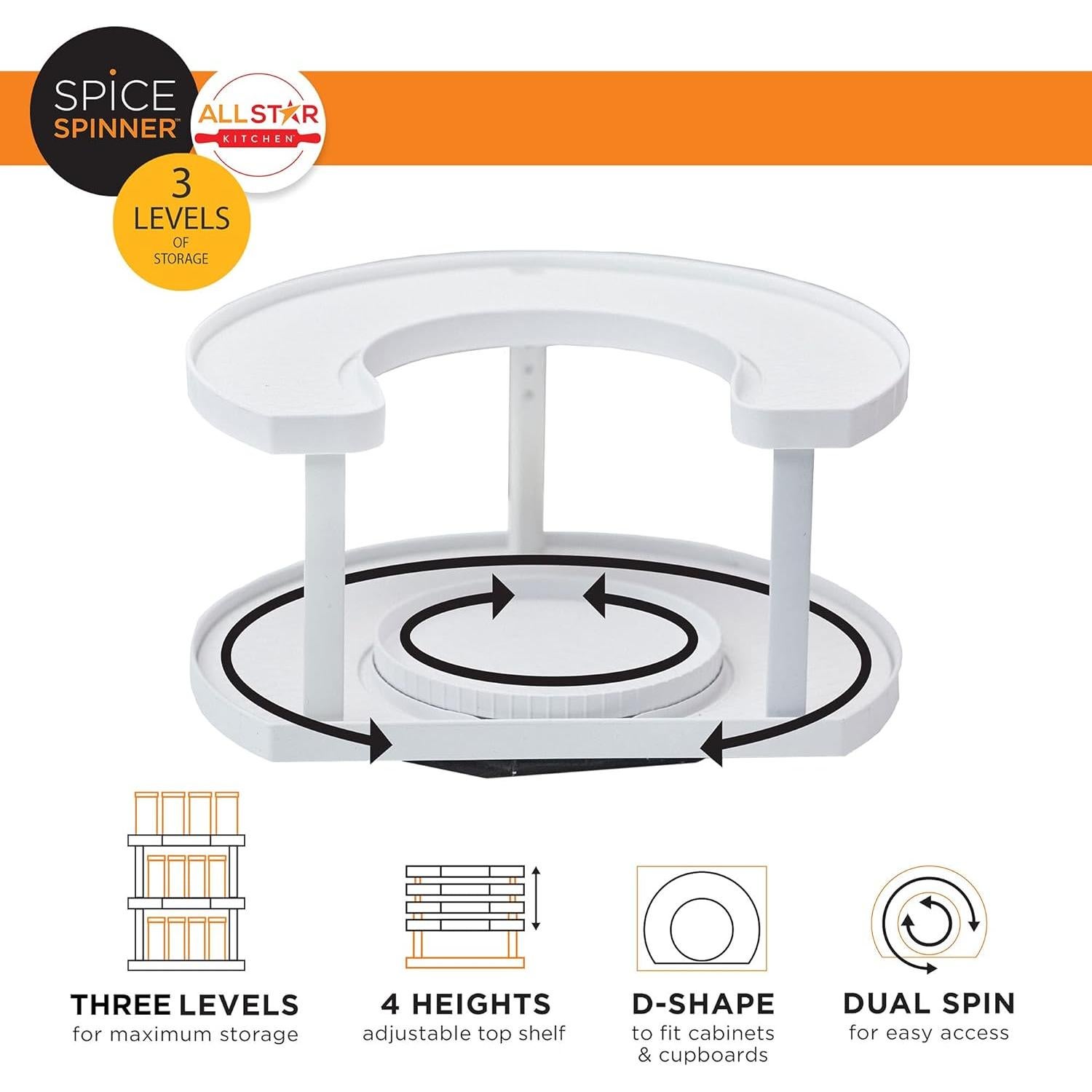 Organizador de Especias Allstar Innovations Spice Spinner 3 Niveles