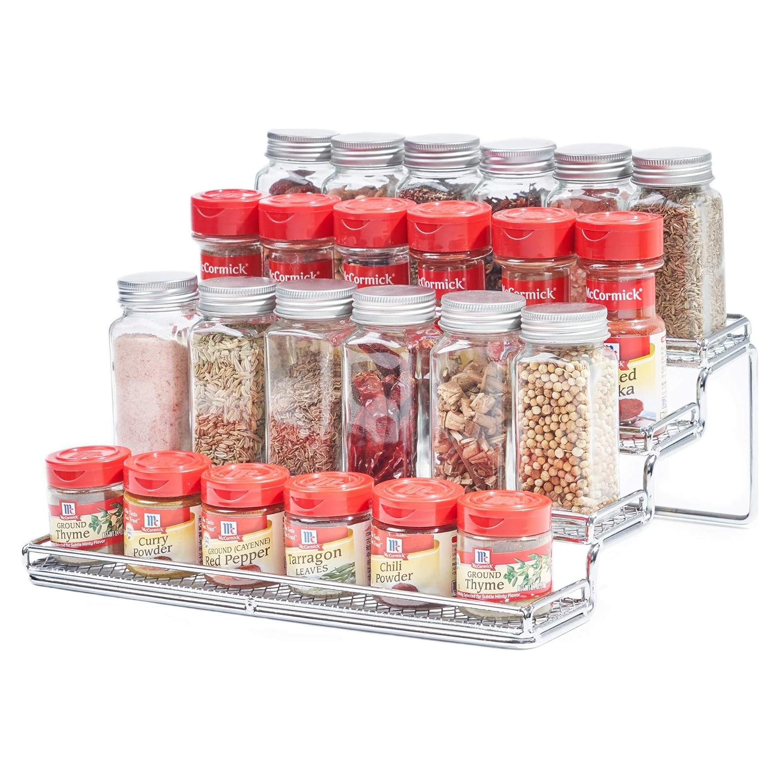 Organizador de Especias 4 Niveles MEIQIHOME Metal Cromo