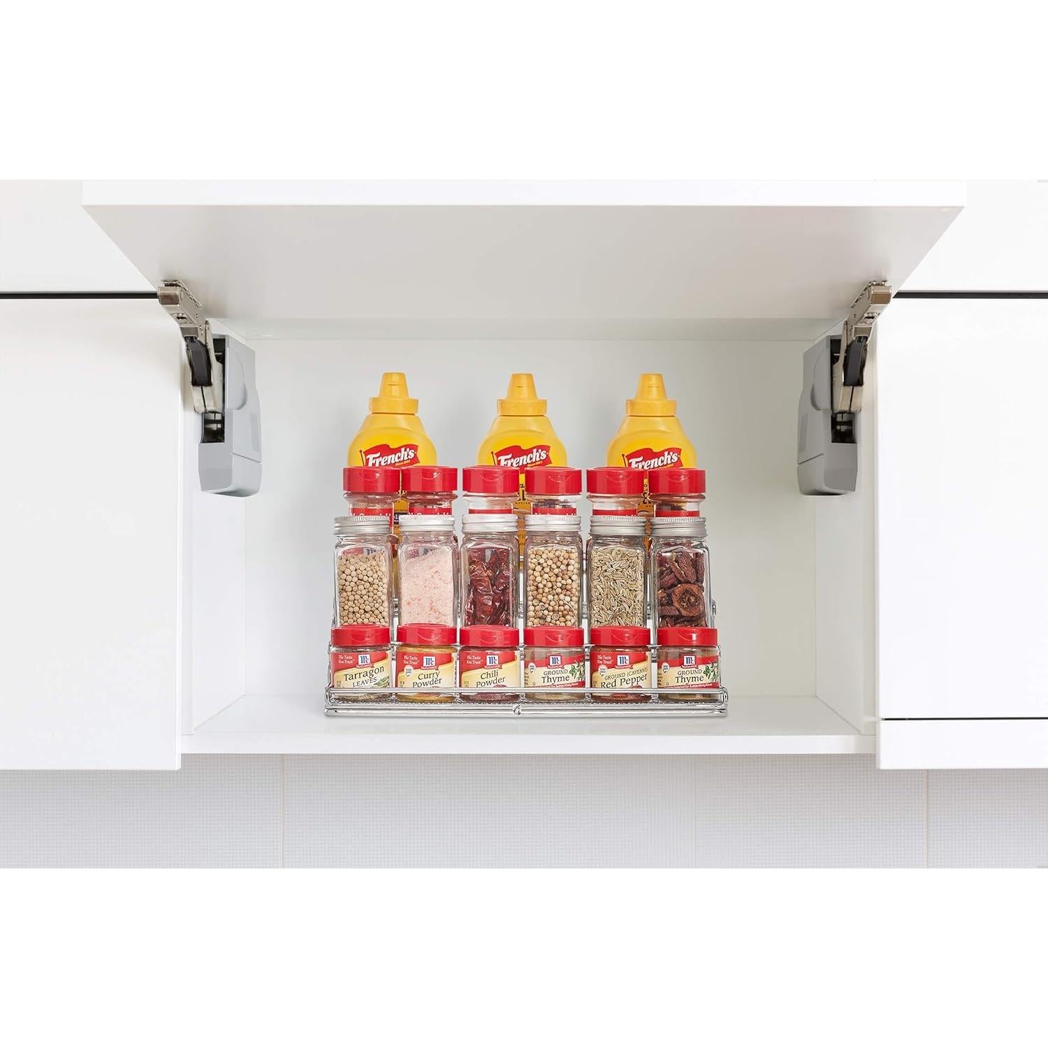 Organizador de Especias 4 Niveles MEIQIHOME Metal Cromo