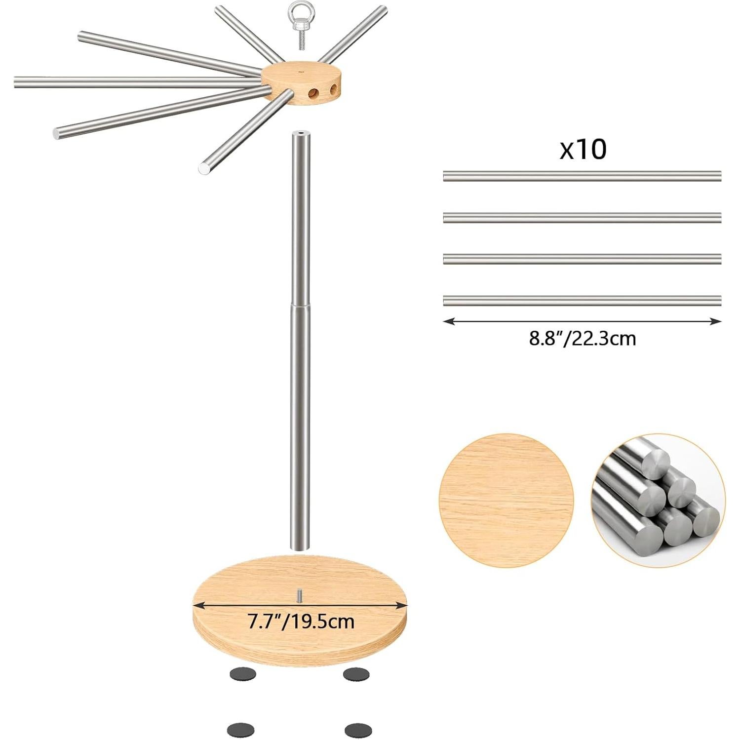 Soporte para Secar Pasta STWWO Ajustable Acero Inoxidable