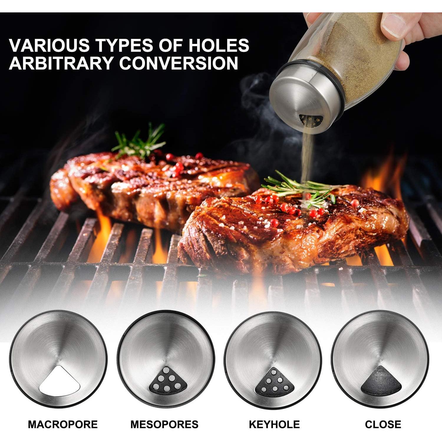 Organizador de Especias Giratorio Hossejoy 6 Frascos Vidrio