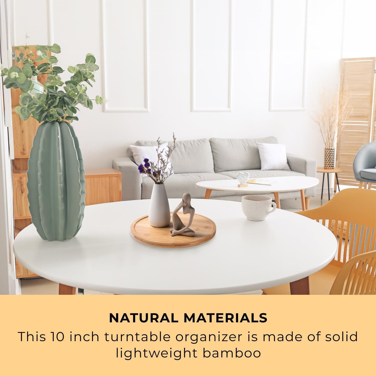 Organizador Giratorio de Bambú Prosumer's Choice 25,4 cm