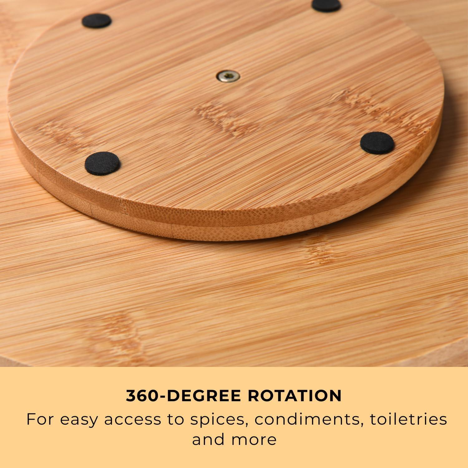 Organizador Giratorio de Bambú Prosumer's Choice 25,4 cm