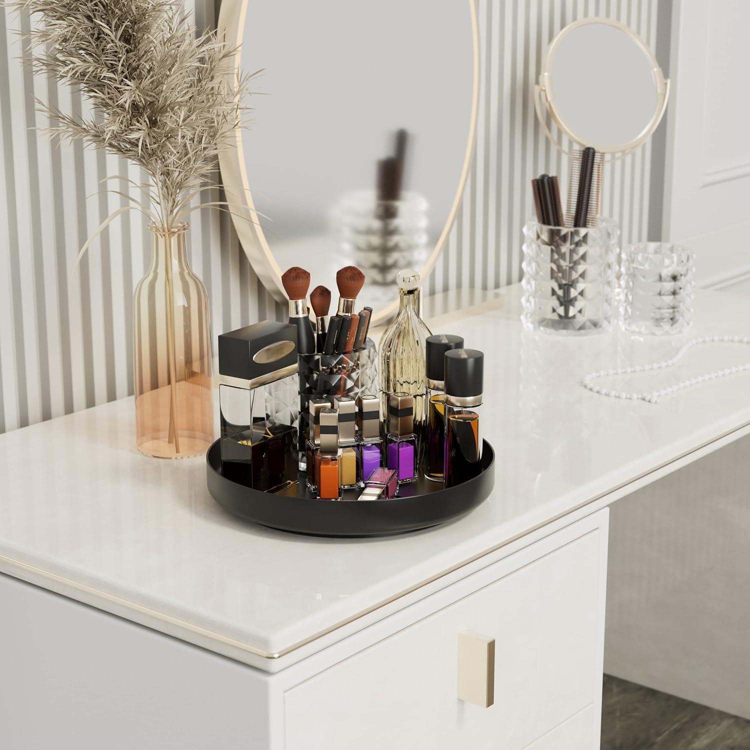 Organizador Giratorio Ovicar 11 cm Metal Negro para Especias