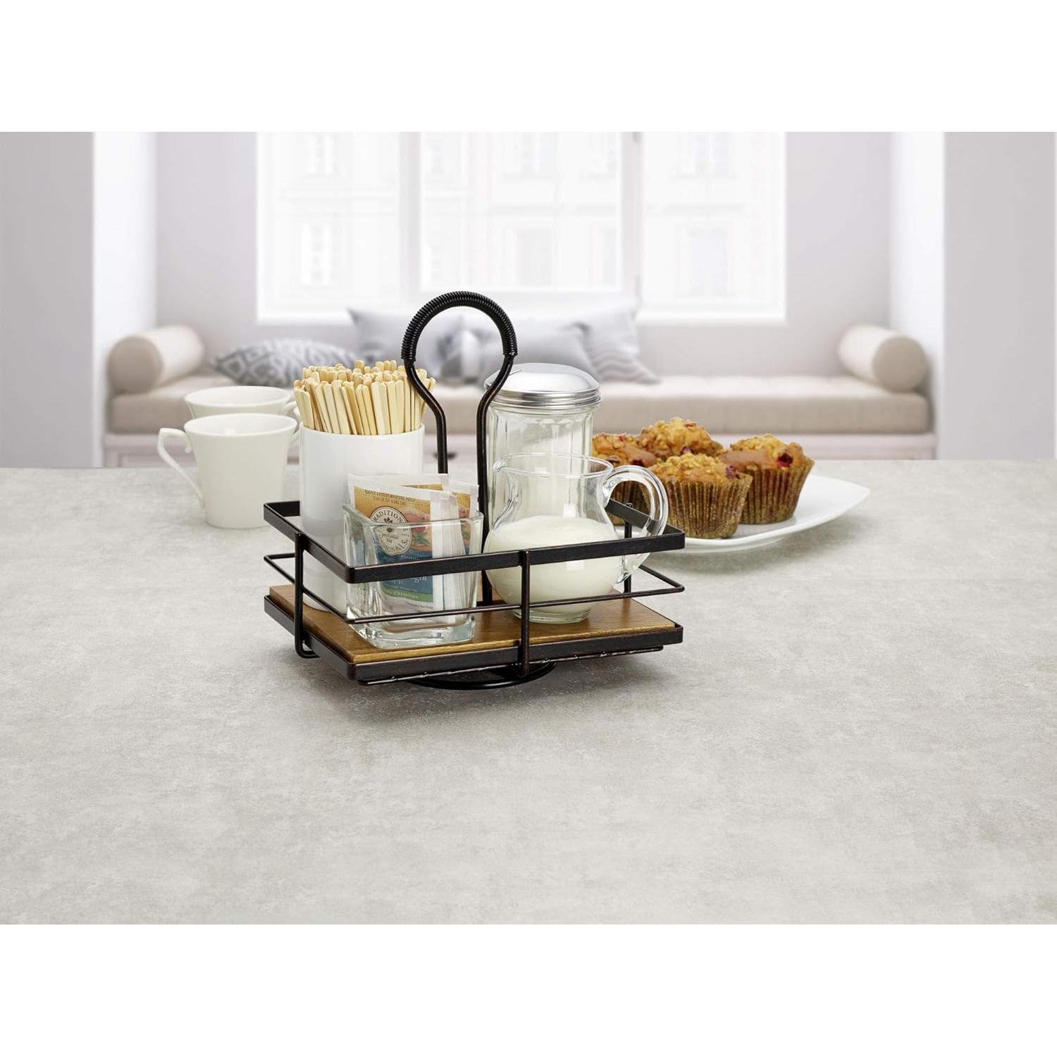 Caddy de Condimentos Rotatorio Gourmet Basics Mikasa 22cm Negro