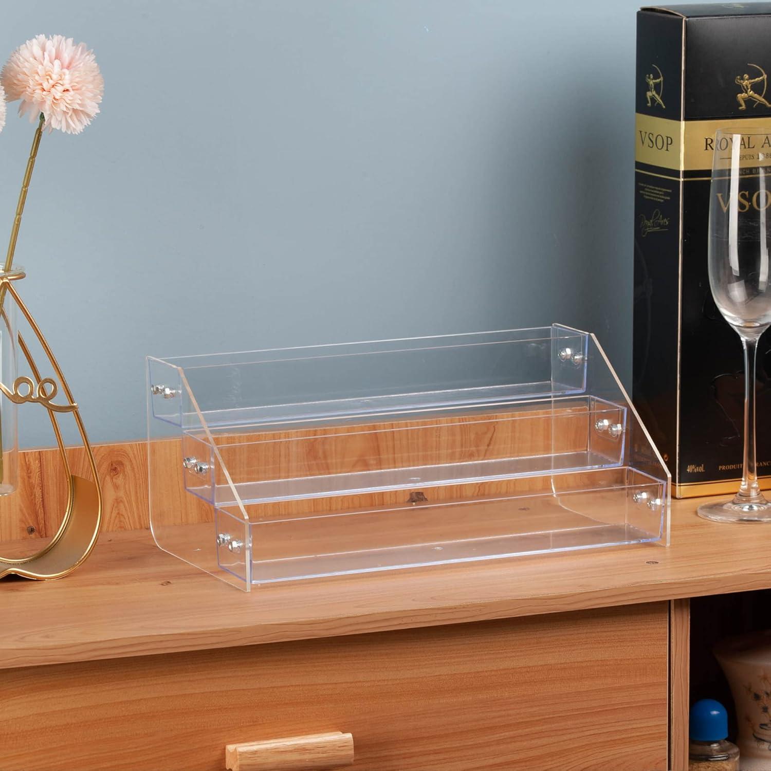 Estante de Especias Acrílico Kihor 3 Niveles 30,48 cm