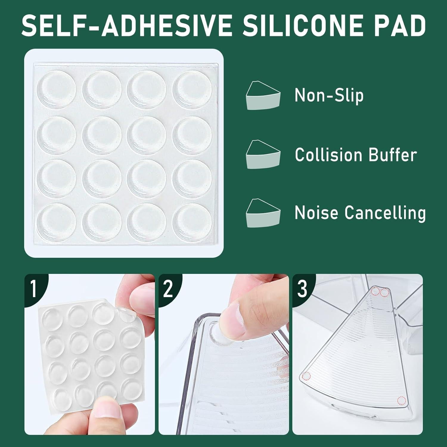 Bins Organizador Gabinete Lazy Susan 26 cm Plástico 6 Pzas