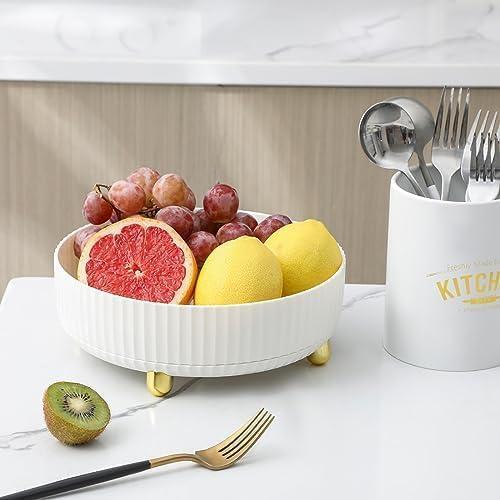 Organizador de Perfume Anyoifax Giratorio 23 cm Blanco