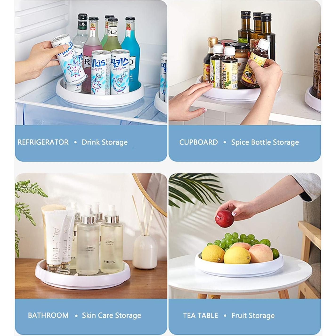 Organizador Giratorio Antideslizante Roninkier 10 cm - Paquete de 2