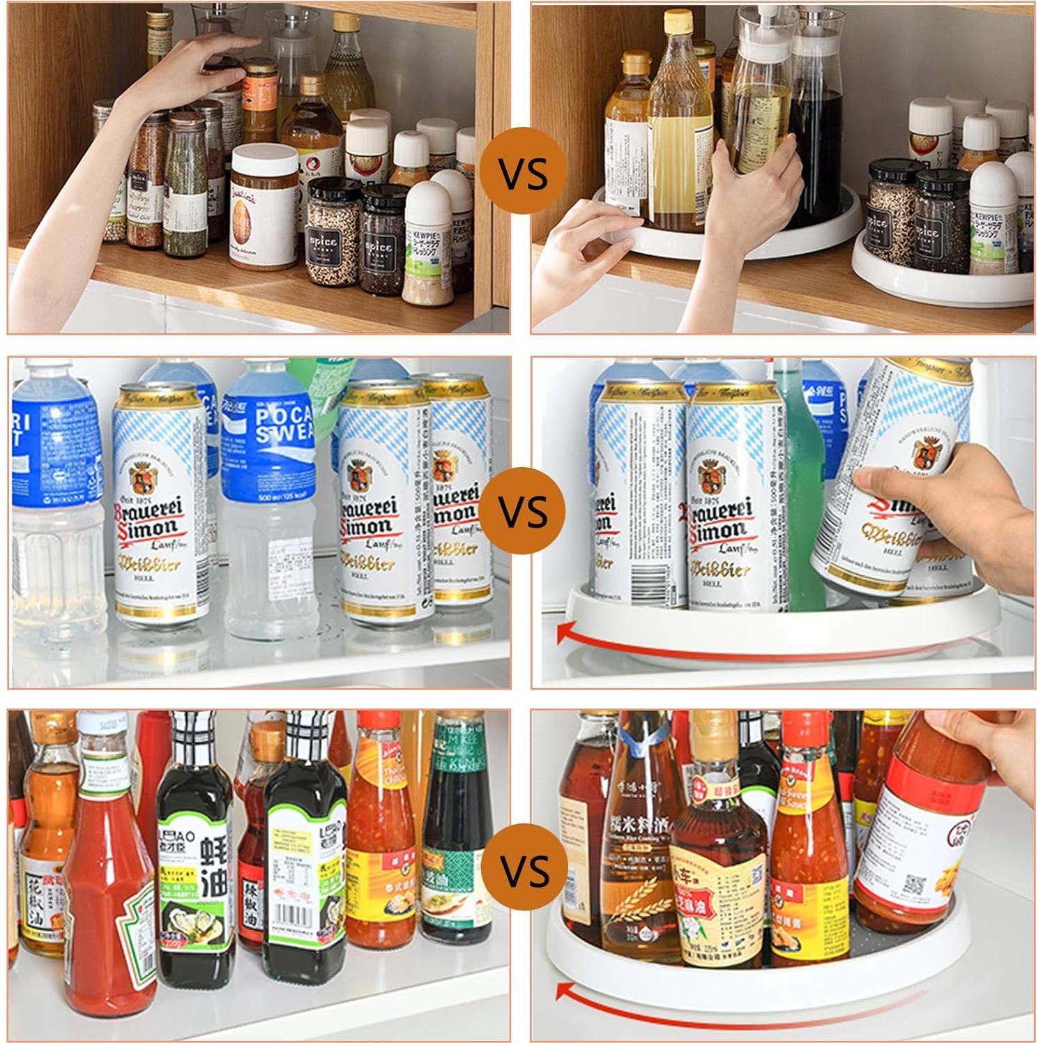 Organizador Giratorio Antideslizante Roninkier 10 cm - Paquete de 2