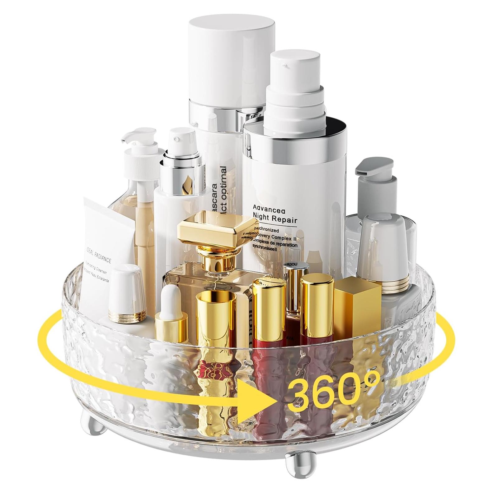 Organizador de Maquillaje A-LUGEI 360° Transparente 22,86 cm