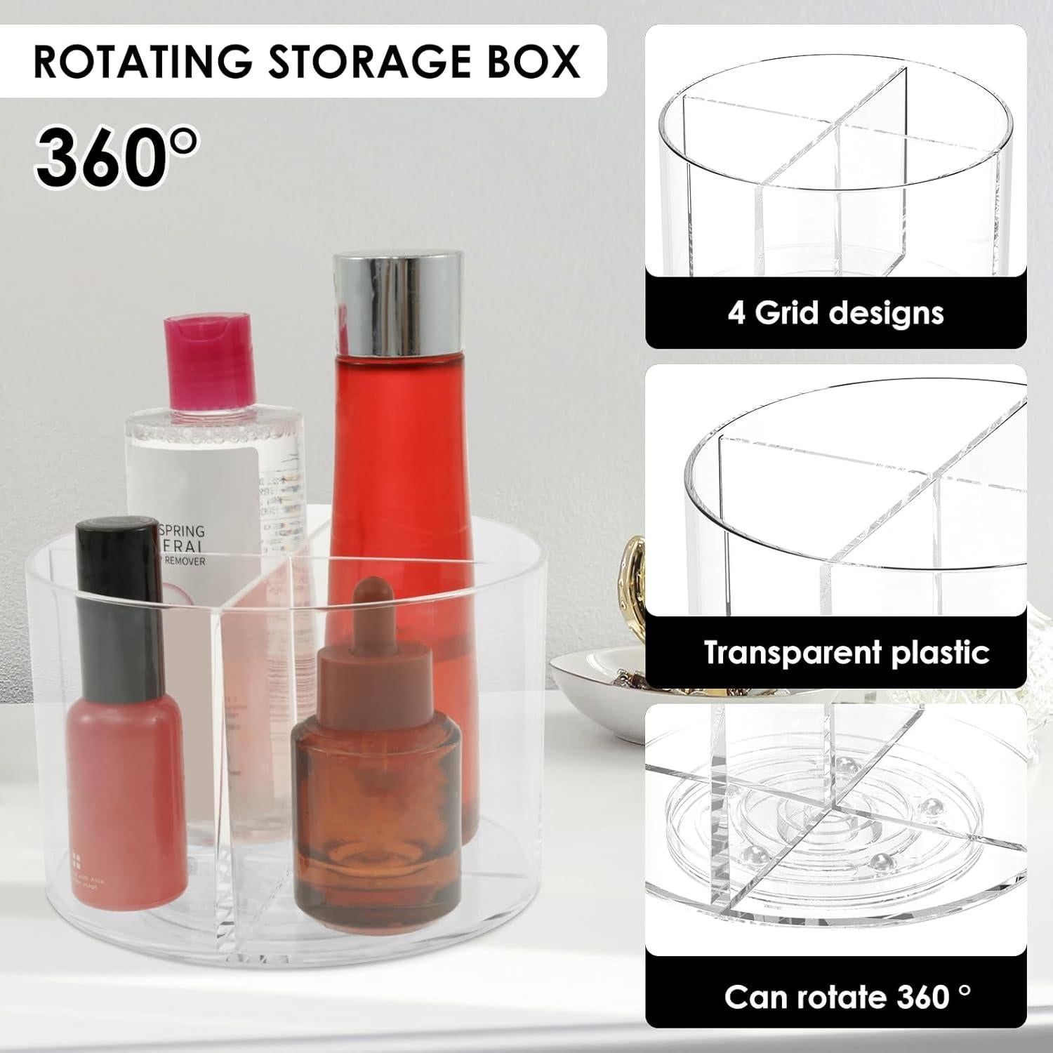 Organizador Giratorio de Bebidas VMBQRTI 4 Compartimentos