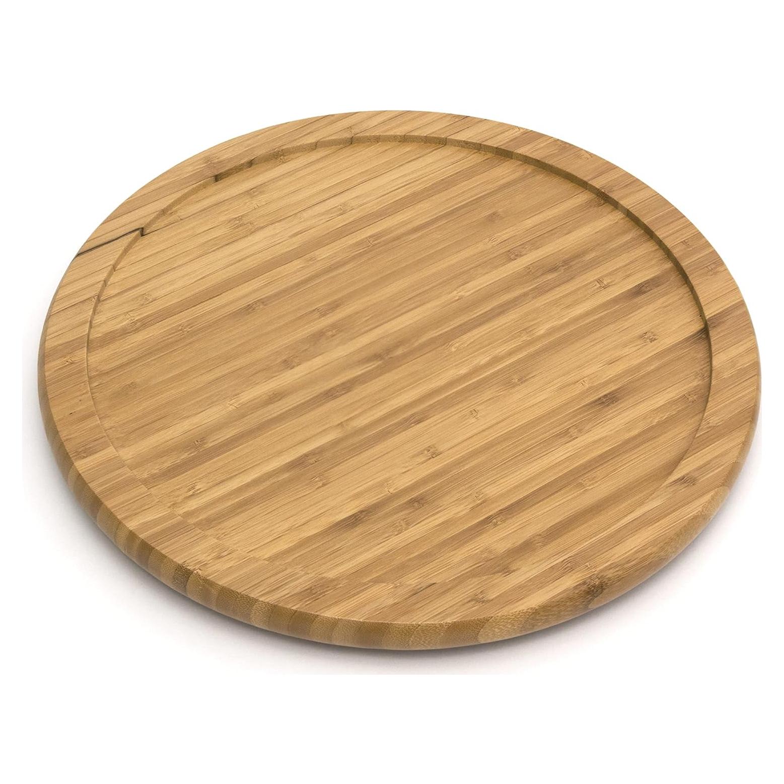 Plato Giratorio de Madera de Bambú Lipper 25,4 cm