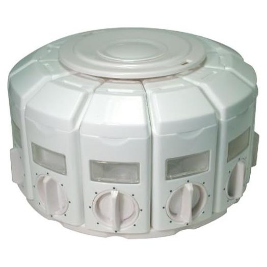 Carrousel de Especias MaxiAids - 12 Dispensadores - Blanco