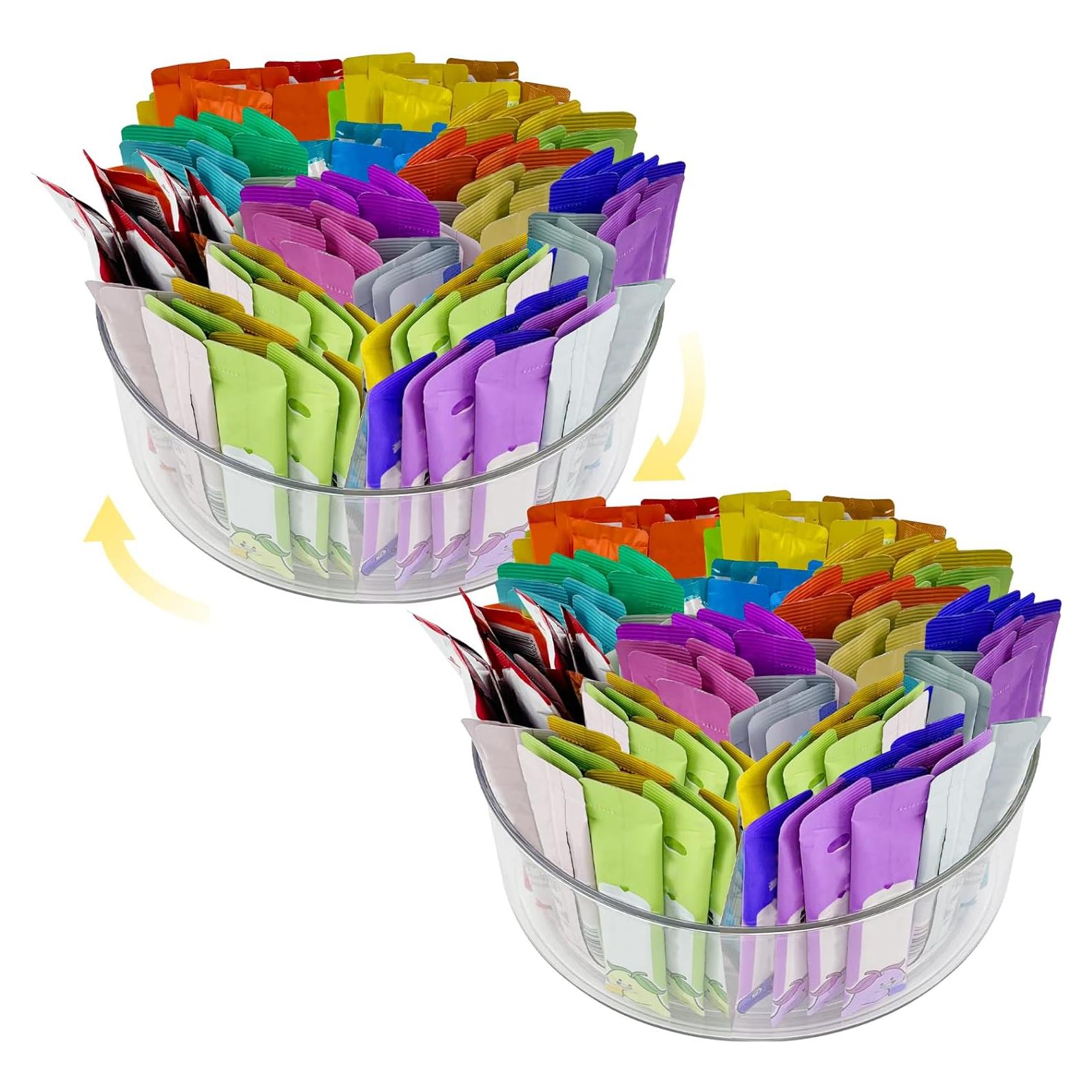 Organizador Giratorio de Bebidas YEXEXINM 2 Paquetes 23 cm