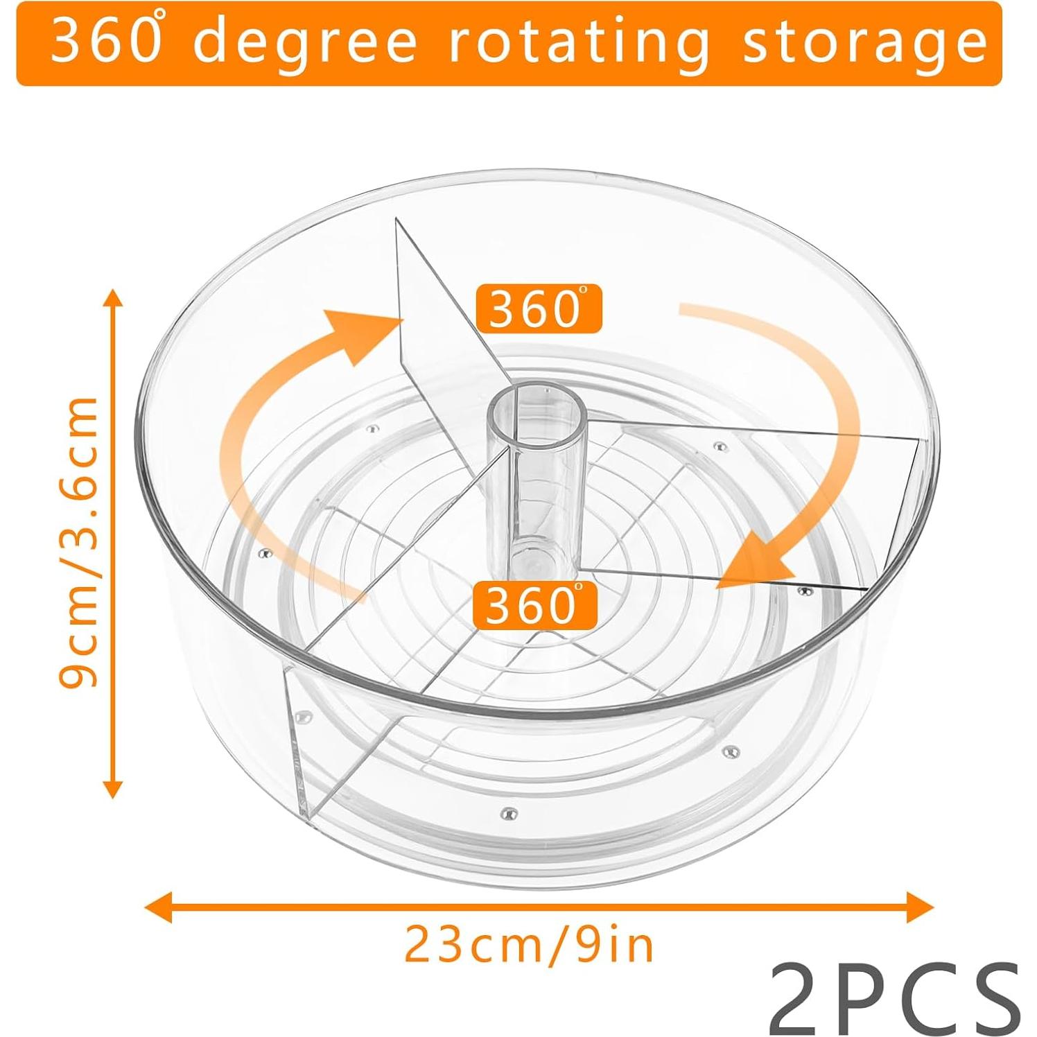 Organizador Giratorio de Bebidas YEXEXINM 2 Paquetes 23 cm