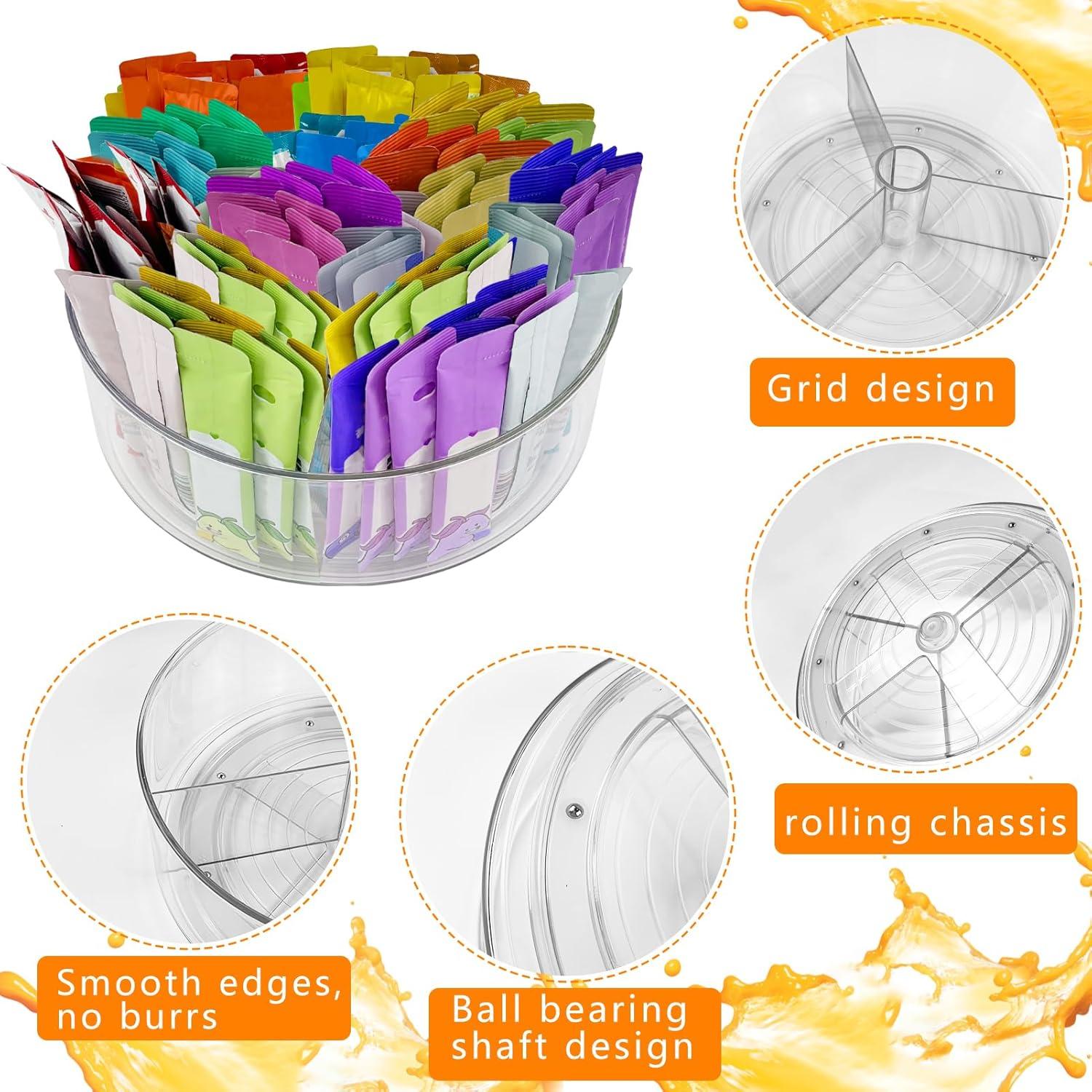 Organizador Giratorio de Bebidas YEXEXINM 2 Paquetes 23 cm