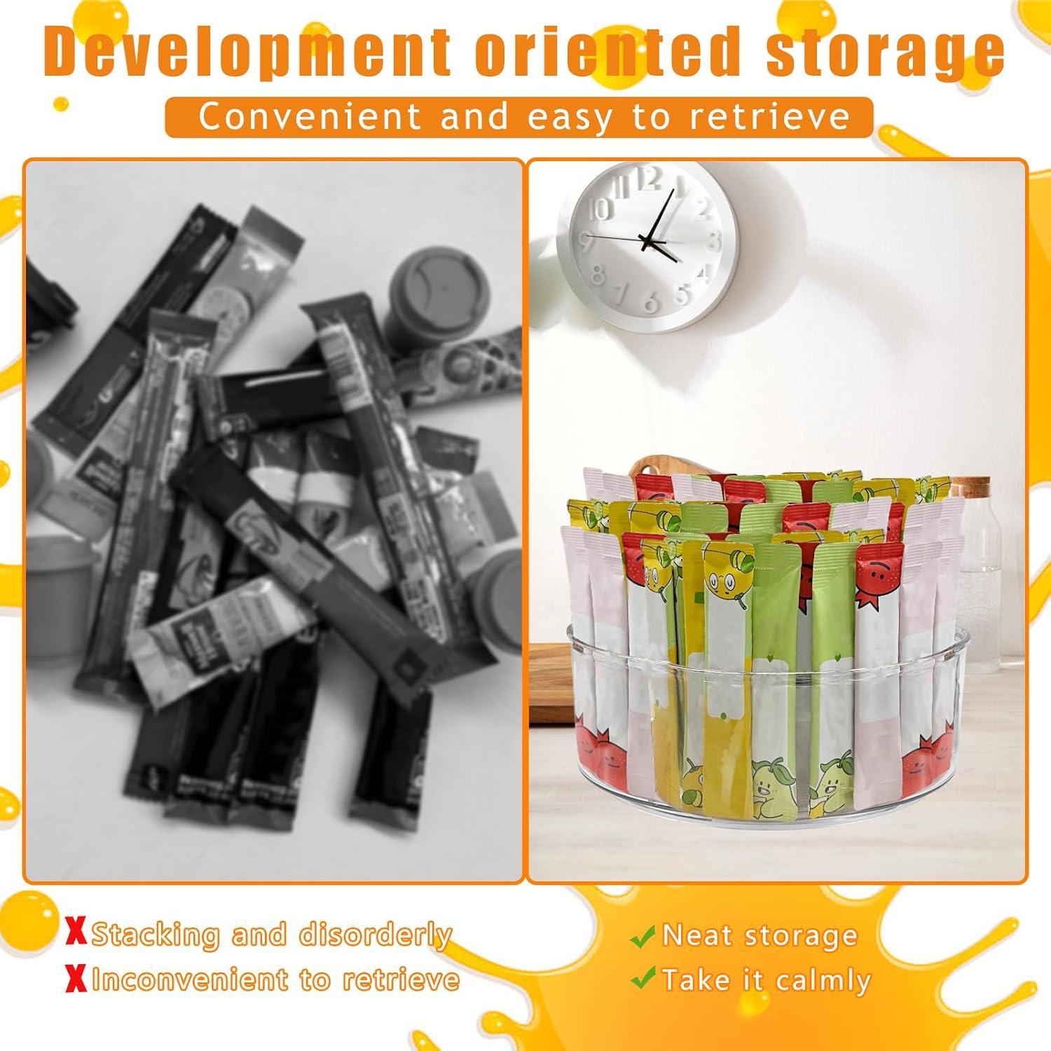 Organizador Giratorio de Bebidas YEXEXINM 2 Paquetes 23 cm