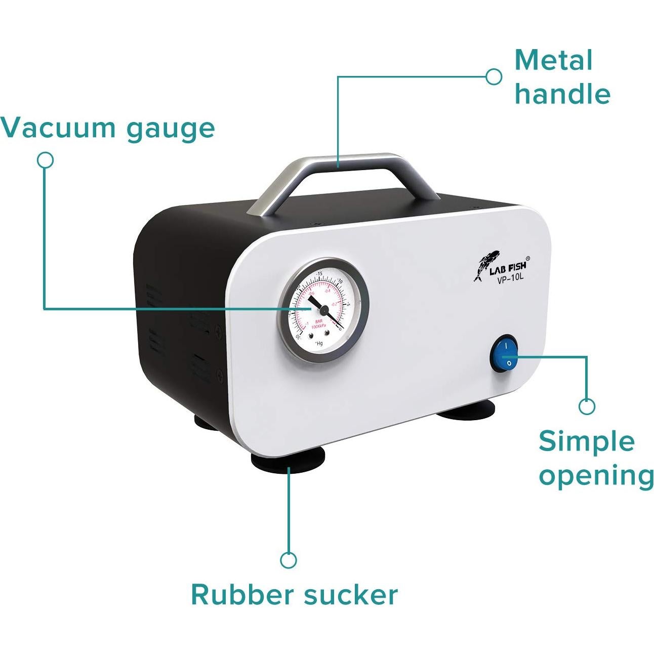 Bomba de Vacío LAB FISH VP-10L 10L/min Sin Aceite