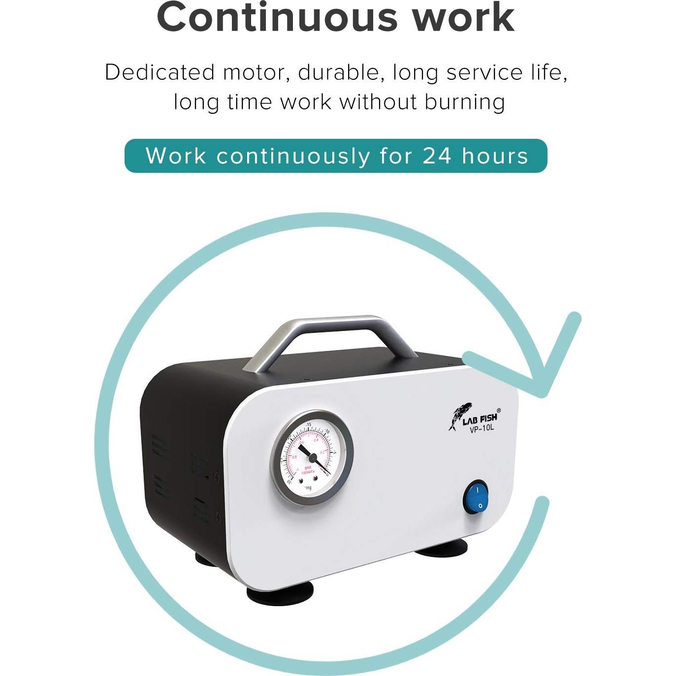 Bomba de Vacío LAB FISH VP-10L 10L/min Sin Aceite