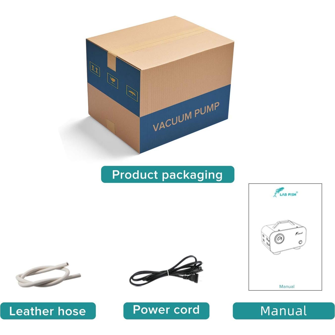 Bomba de Vacío LAB FISH VP-10L 10L/min Sin Aceite