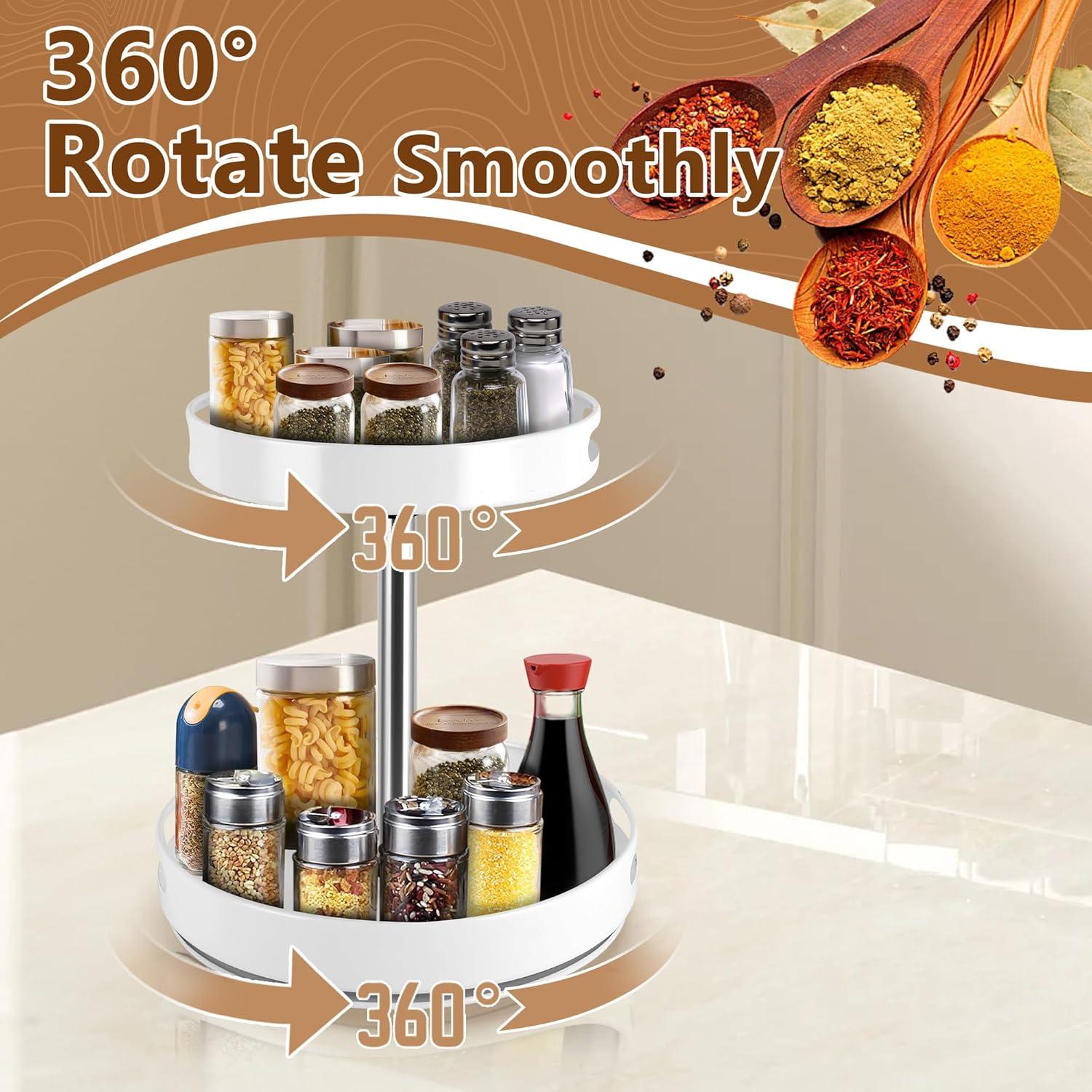 Organizador Giratorio 2 Niveles MEKOTRIN Blanco 30,48 cm