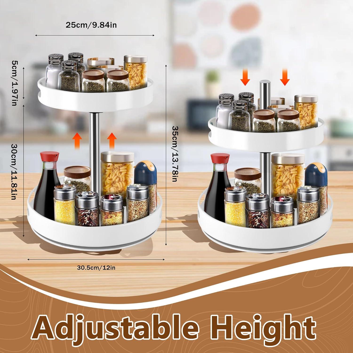 Organizador Giratorio 2 Niveles MEKOTRIN Blanco 30,48 cm