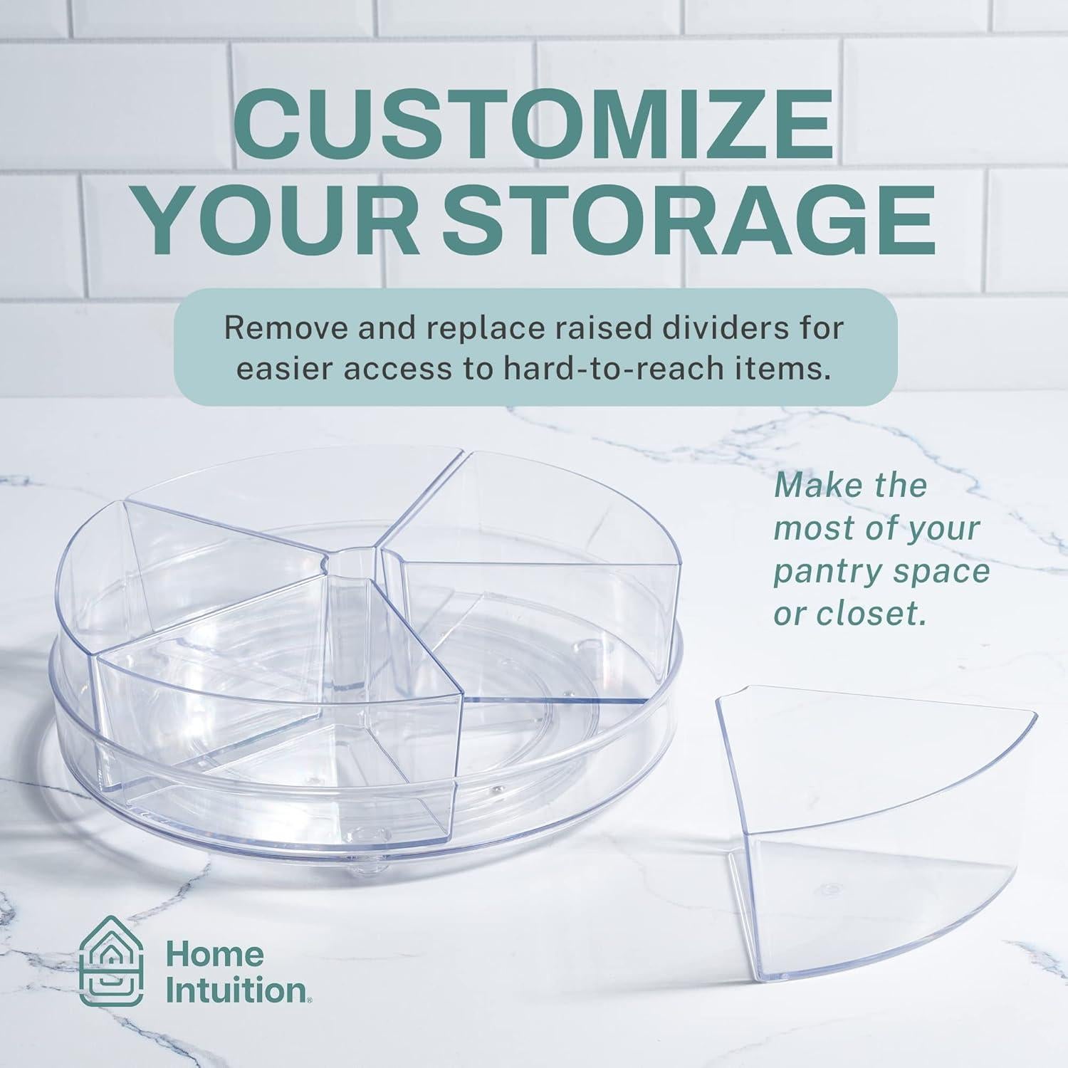 Contenedor Giratorio de Alimentos Home Intuition 22,86 cm